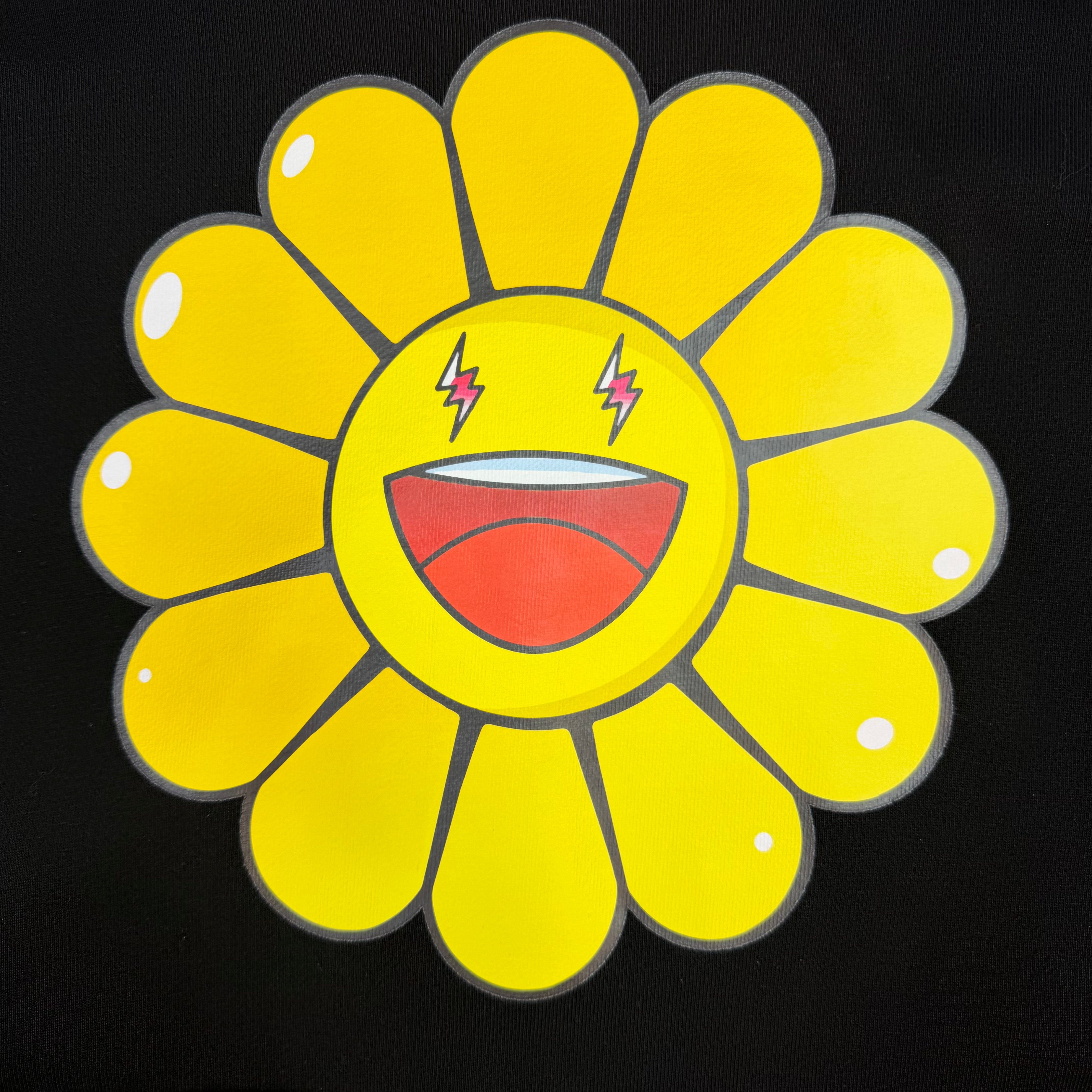 Takashi Murakami X J Balvin Amarillo Flower Hoodie Black