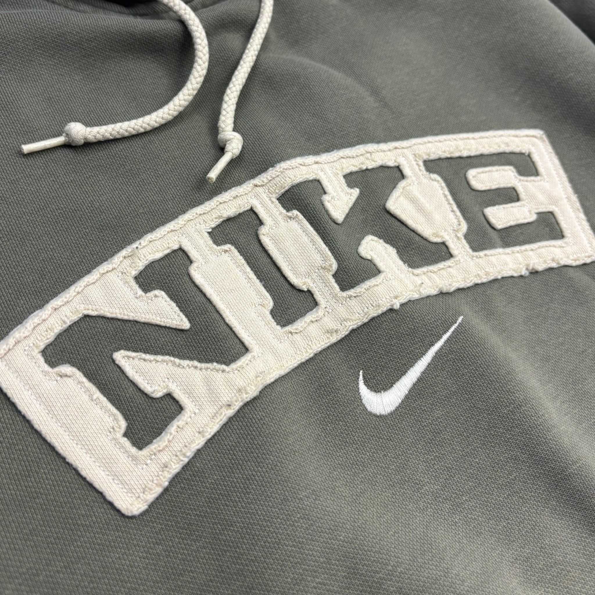 Vintage Nike Center Crest Hoodie Pullover Matcha