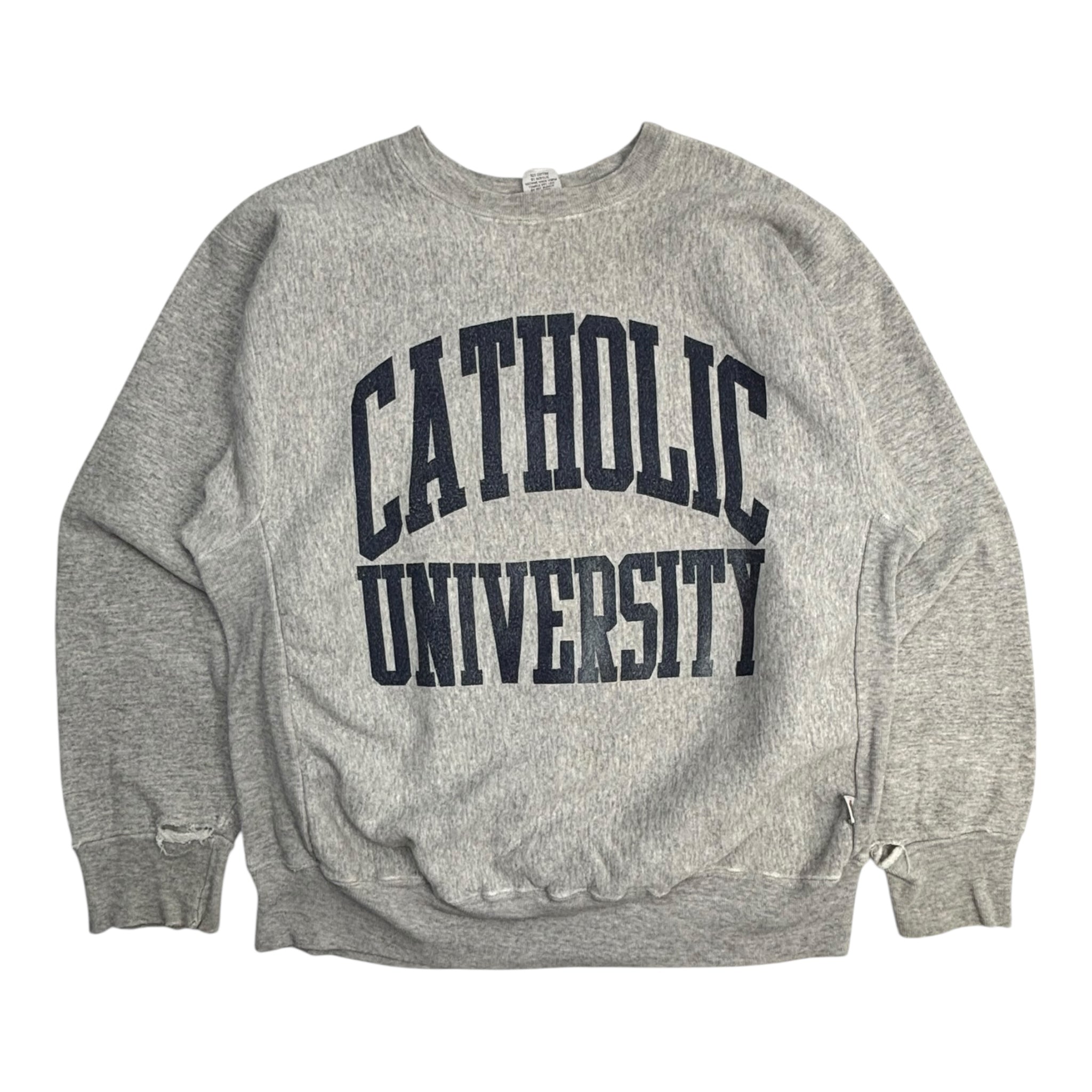 Vintage Catholic University Arc Logo Crewneck