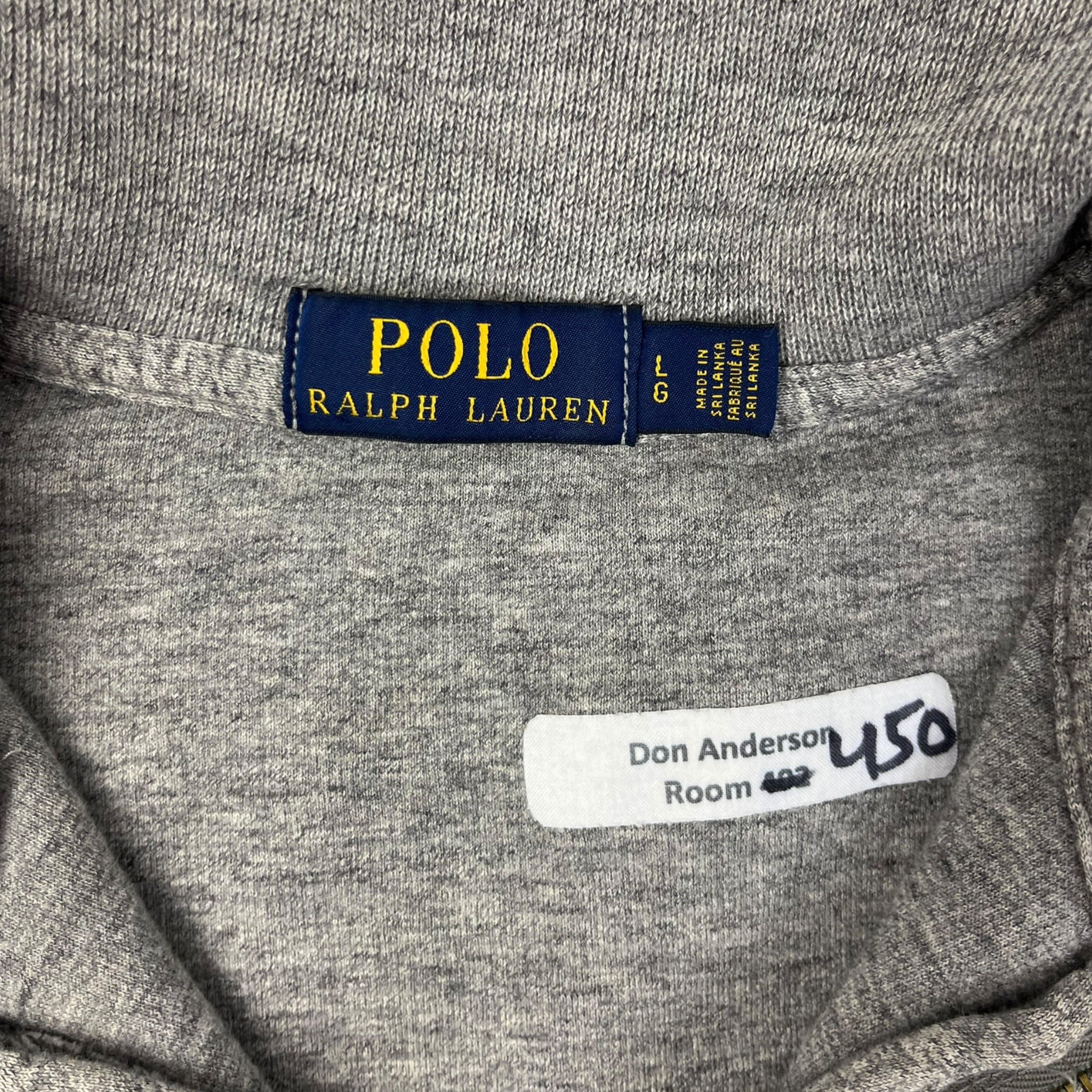 Polo Ralph Lauren Grey Quarter Zip Sweater