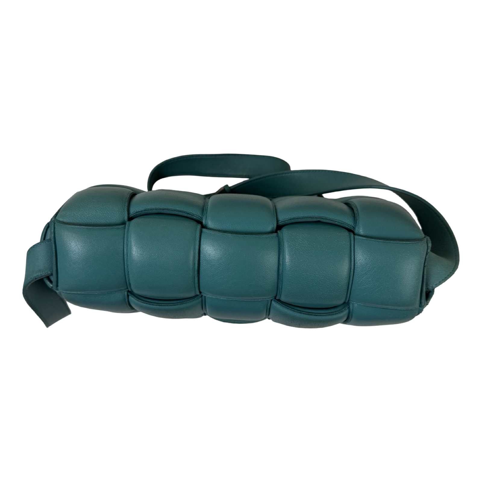 (W) Bottega Venenta Leather Padded Cassette Bag Linoleum
