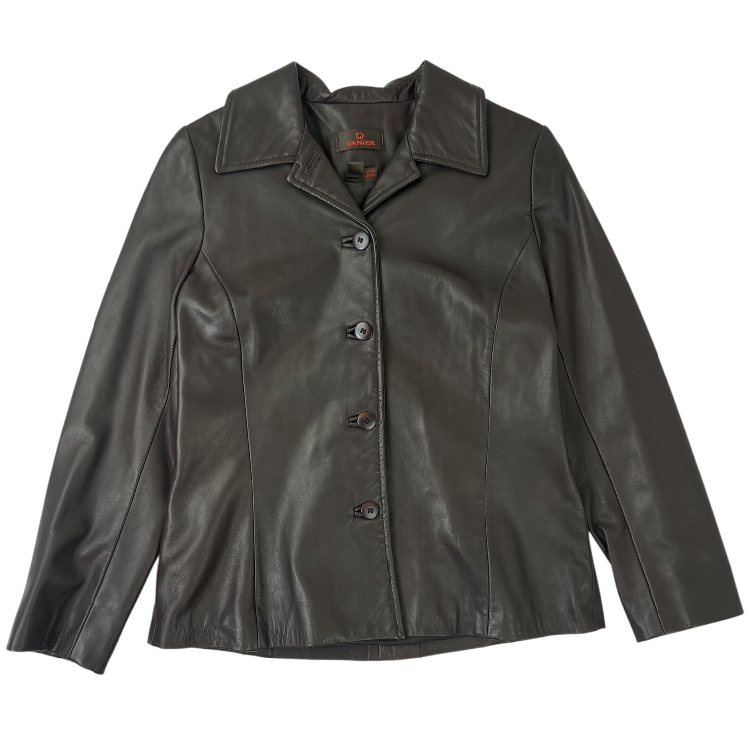 (W) Danier Leather Jacket Brown