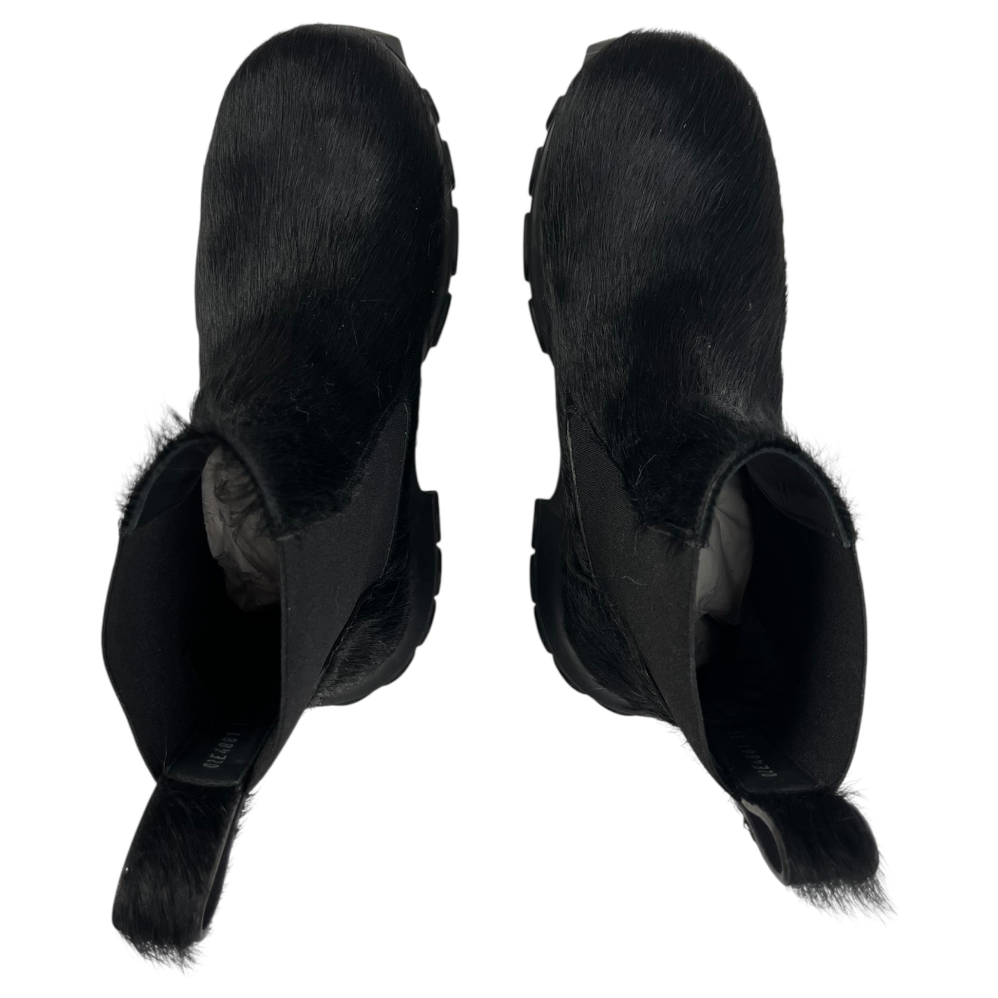 (W) Rick Owens Black Concordians Beatle Bozo Tractors Boots (Used)