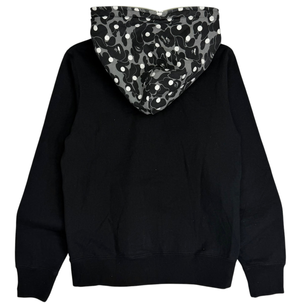 Bape Mountain Sports Polka Dot Camo Full Zip Hoodie Black