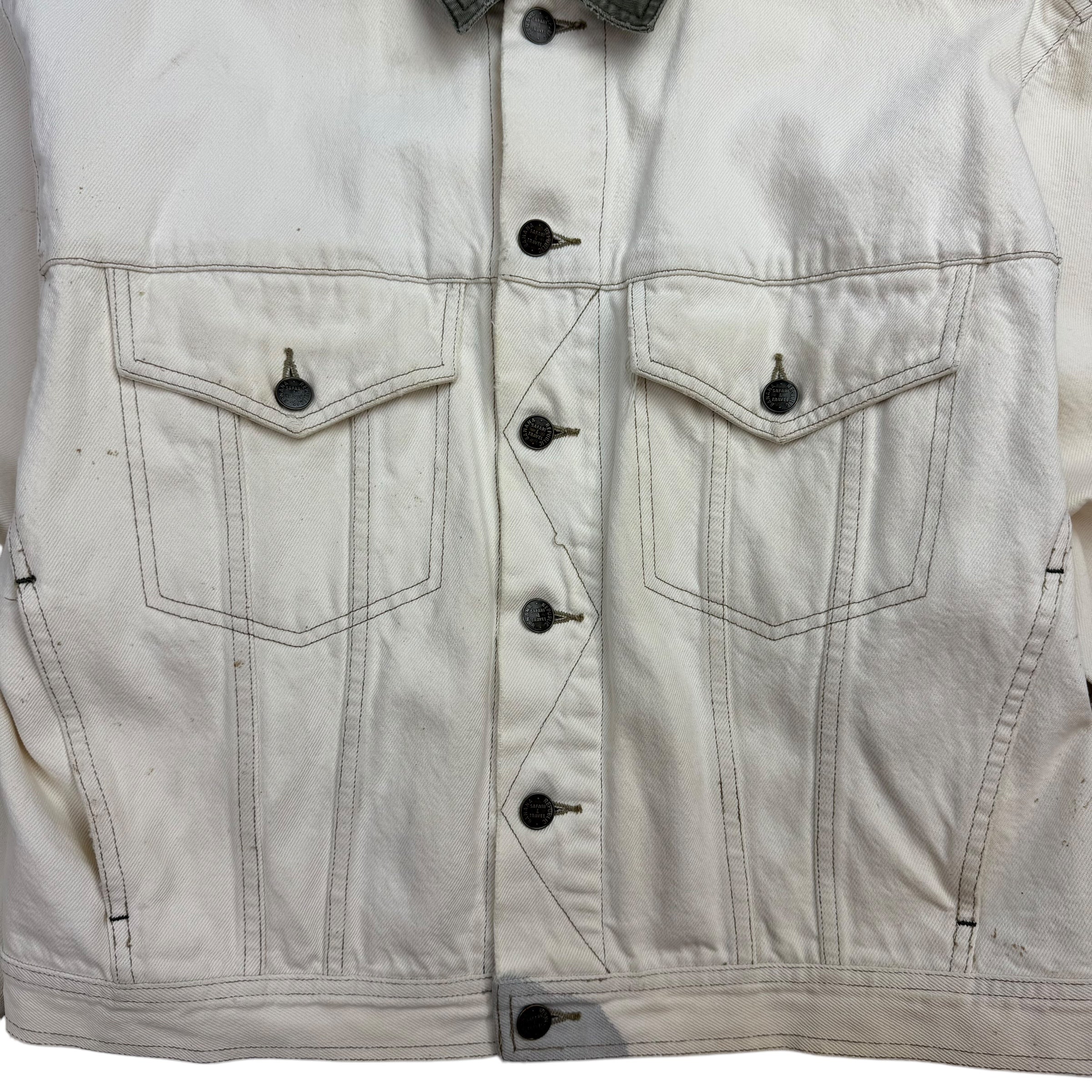 Vintage Banana Republic Denim Jacket White