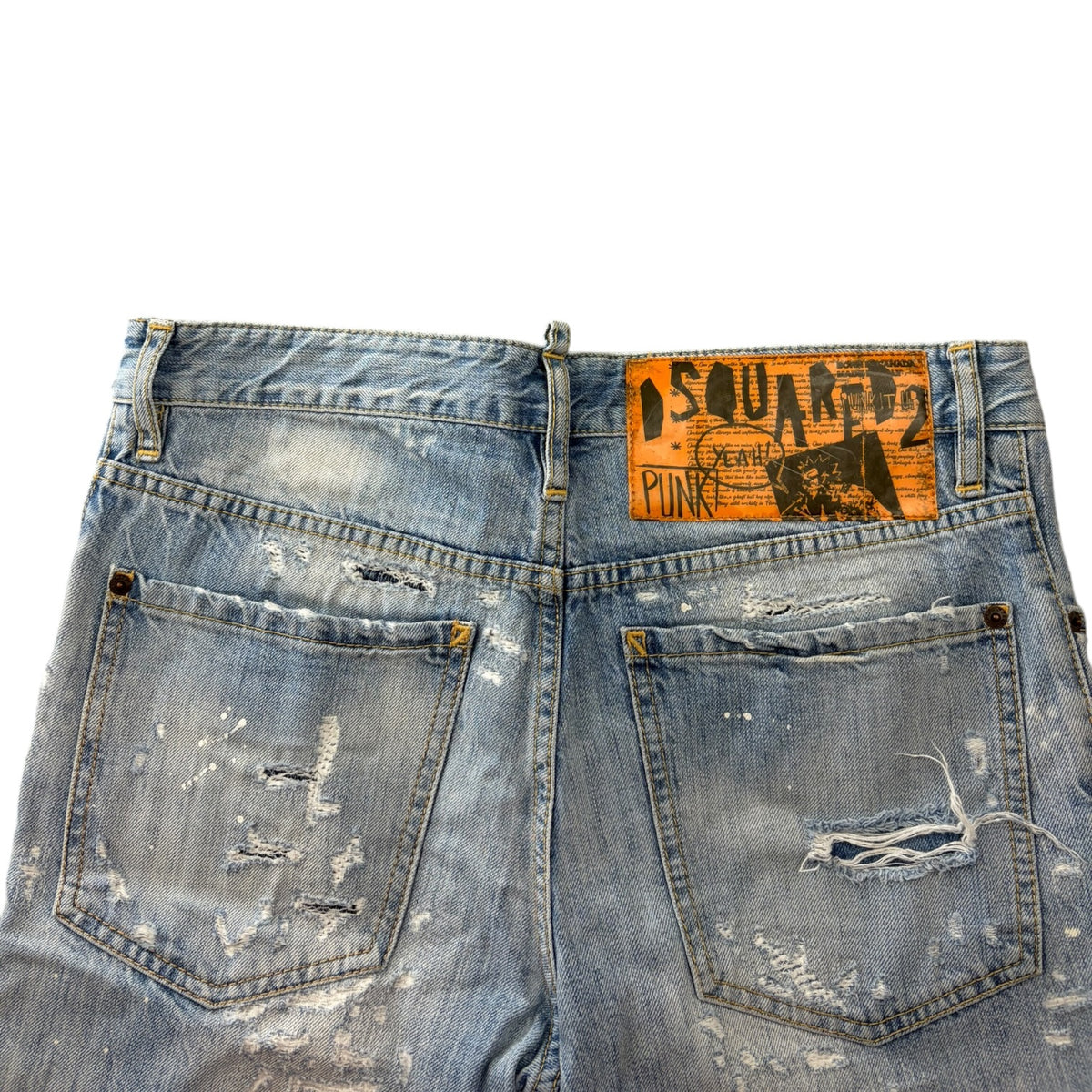 Dsquared2 Distressed Denim Jeans Light Wash