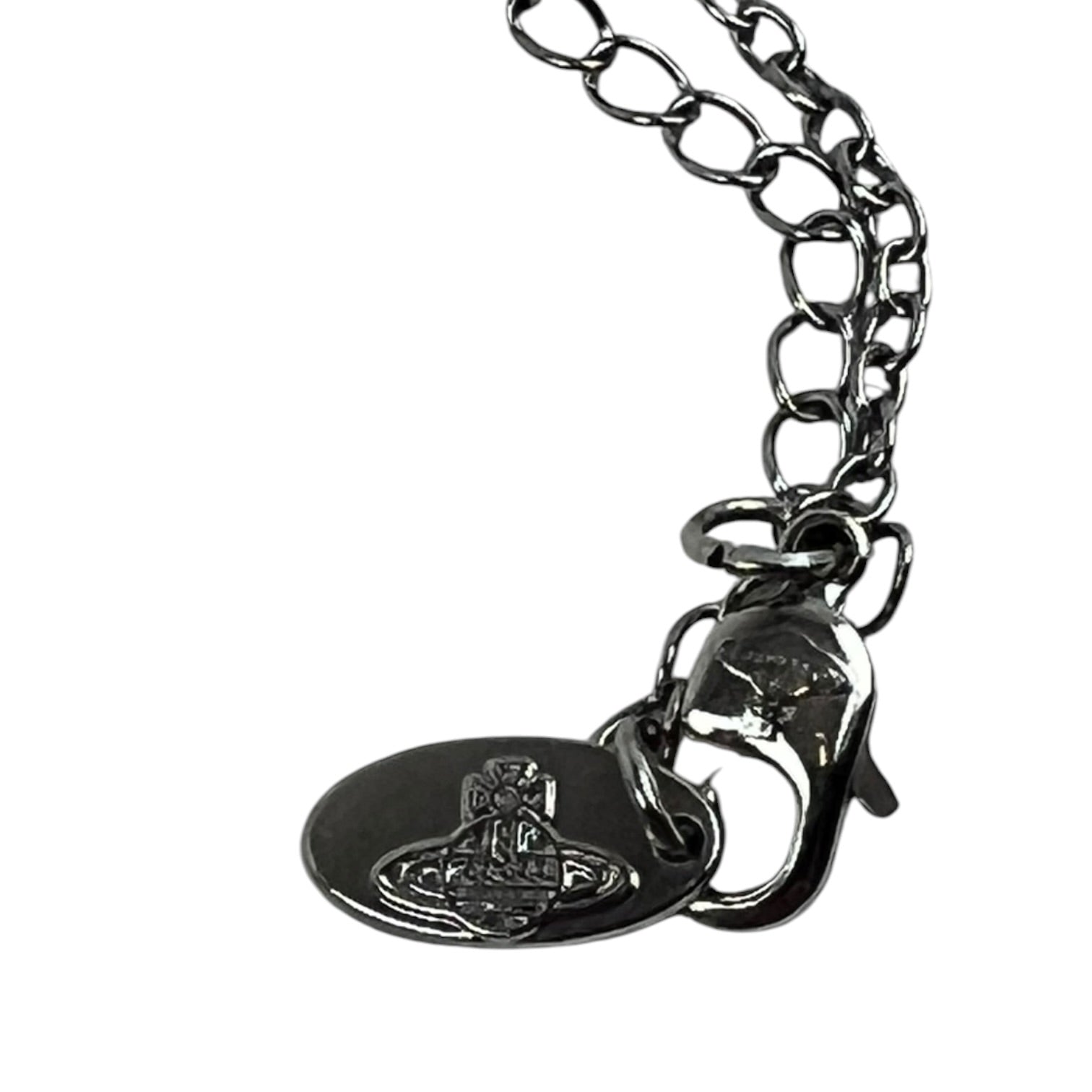 Vivienne Westwood Mini Bas Relief Orb Pendant Necklace Silver