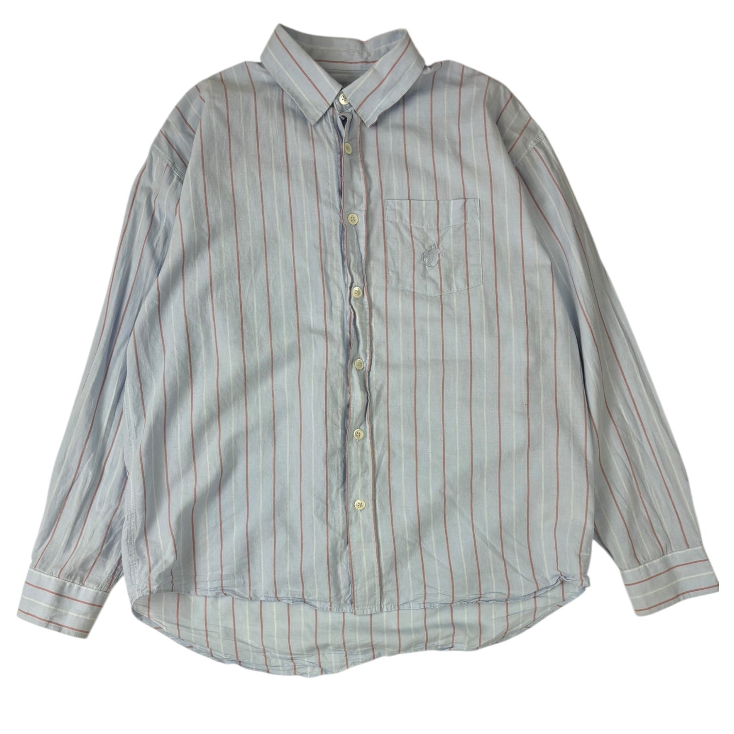 Stussy Classic Long Sleeve Striped Shirt Blue
