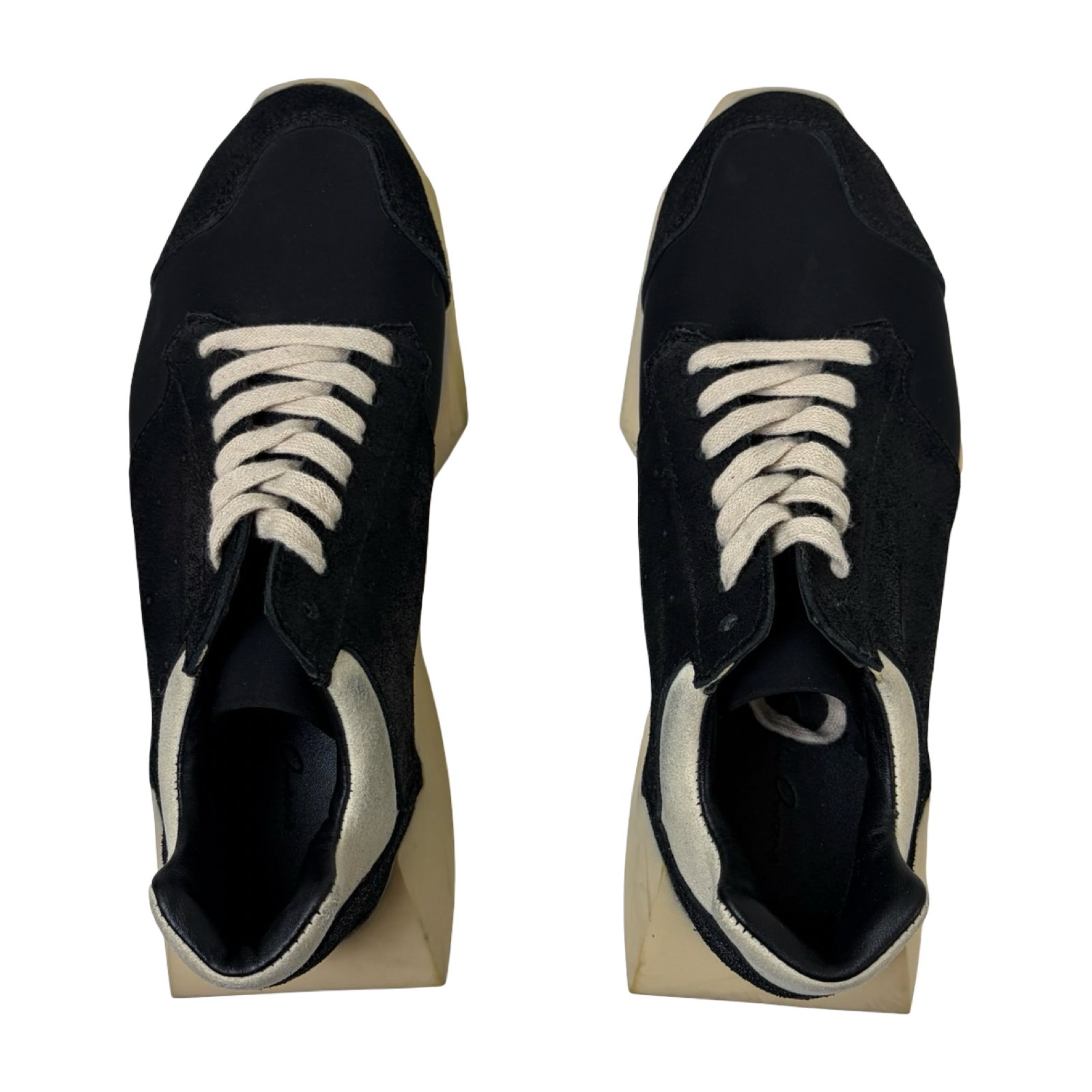 (W) Rick Owens x Adidas Tech Runner Sneakers Black (Used)
