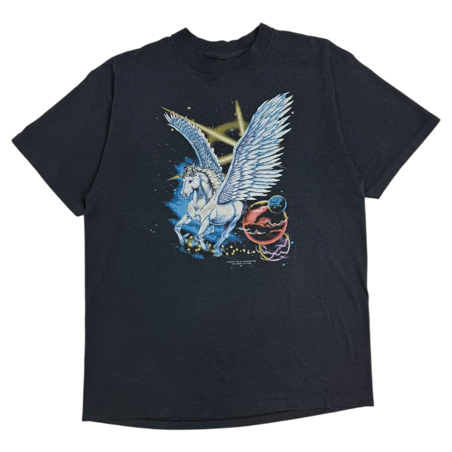 1992 3D Emblem Pegasus T-Shirt Black