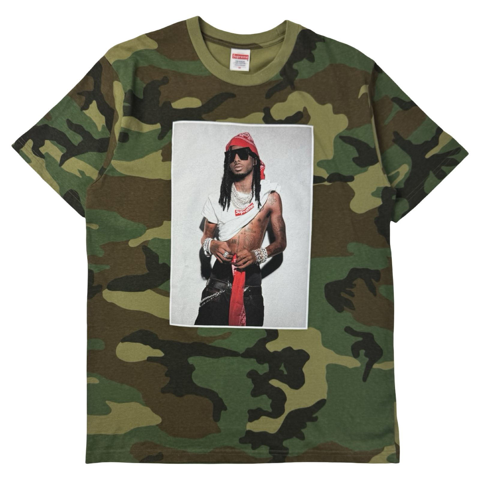Supreme Playboi Carti T-Shirt Woodland Camo