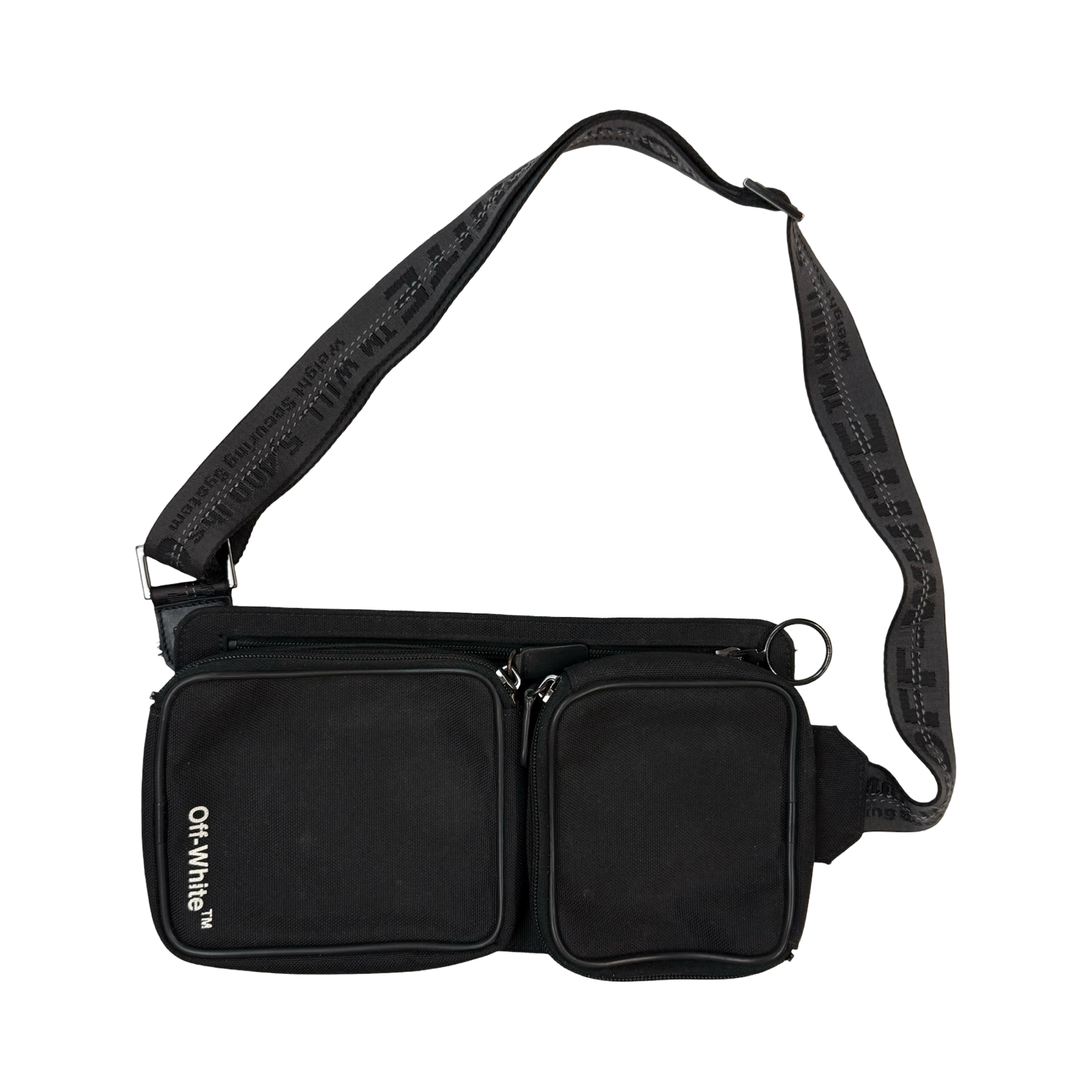 Off-White Cordura Logo Belt Bag Black