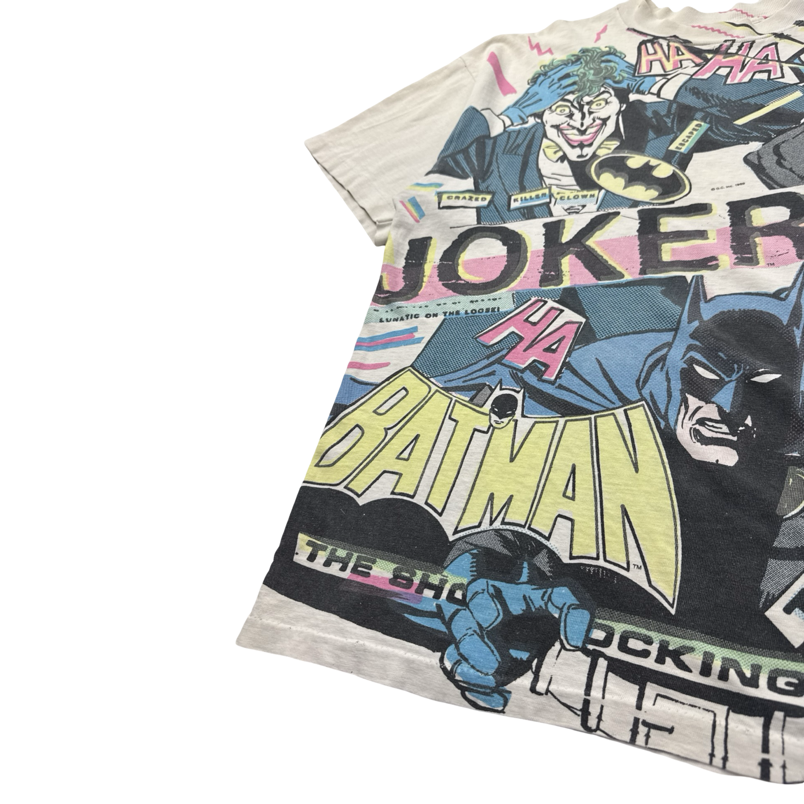 1989 Batman & Joker All Over Print Comic T-Shirt