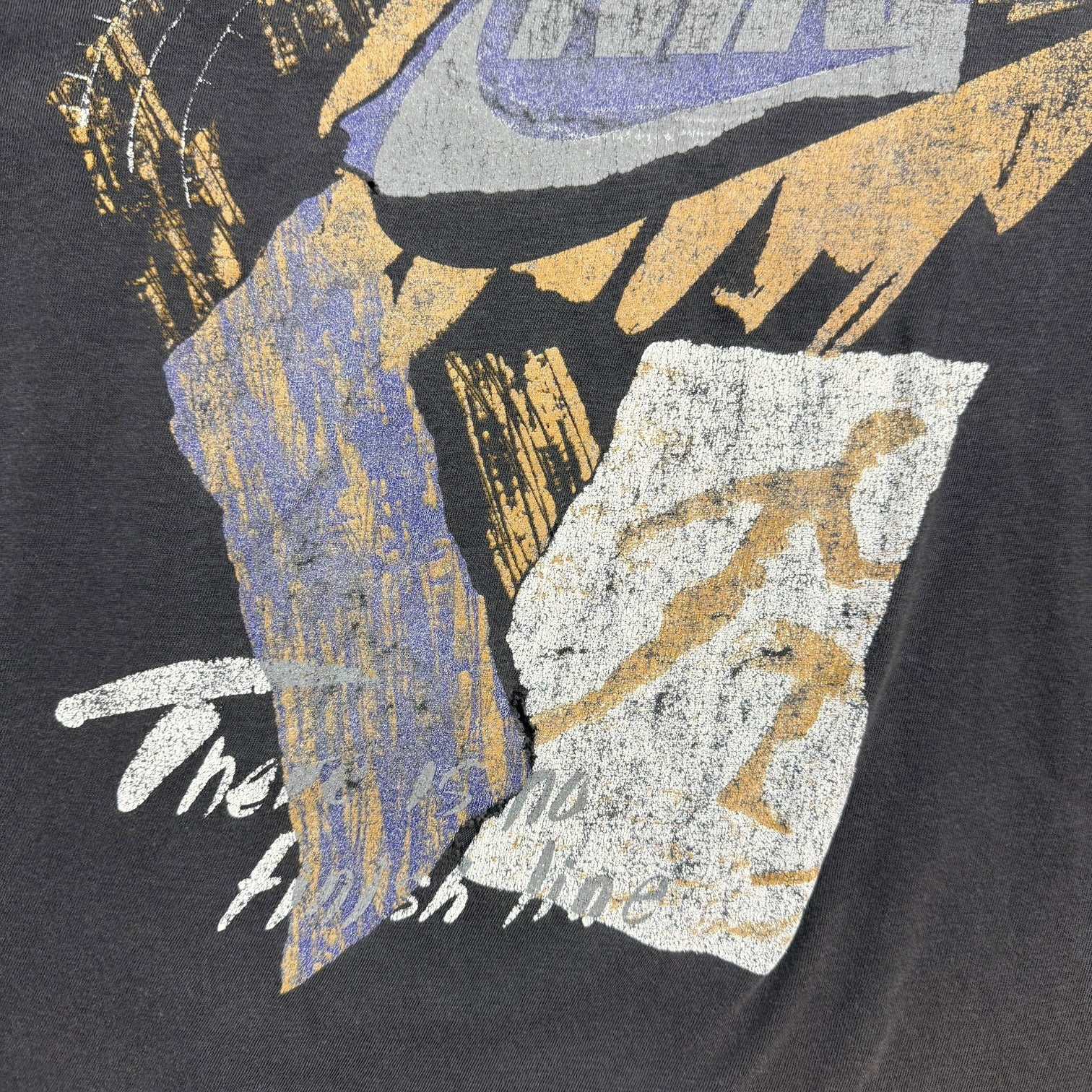 Vintage Nike There Is No Finish Line Tee Faded Black