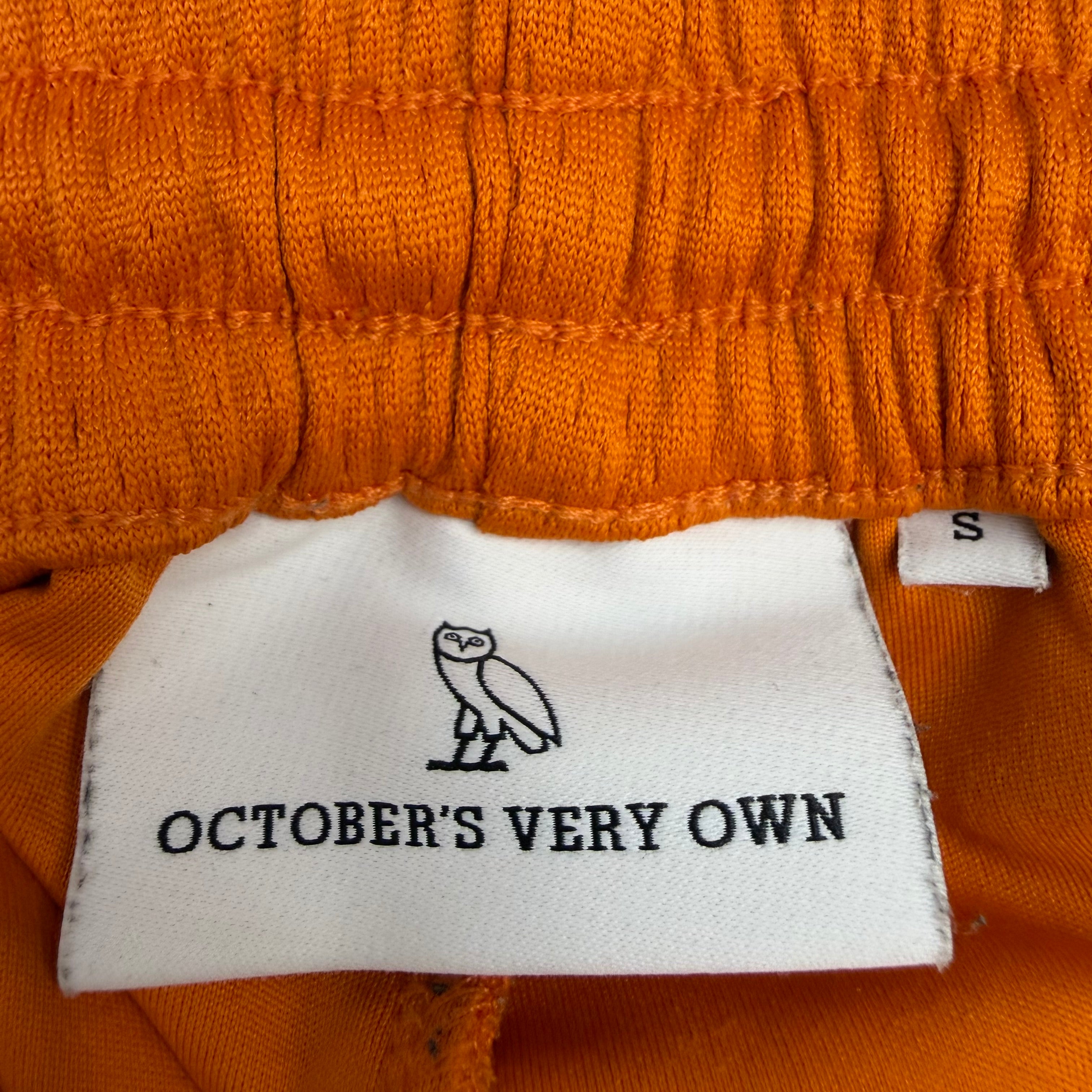 OVO Embroidered Mesh Shorts Orange