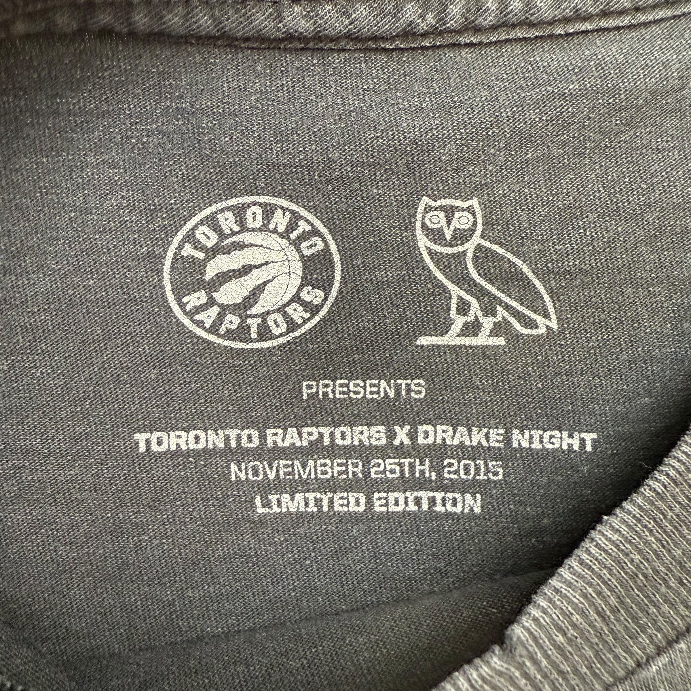 Octobers Very Own x Toronto Raptors Drake Night L/S Tee Black