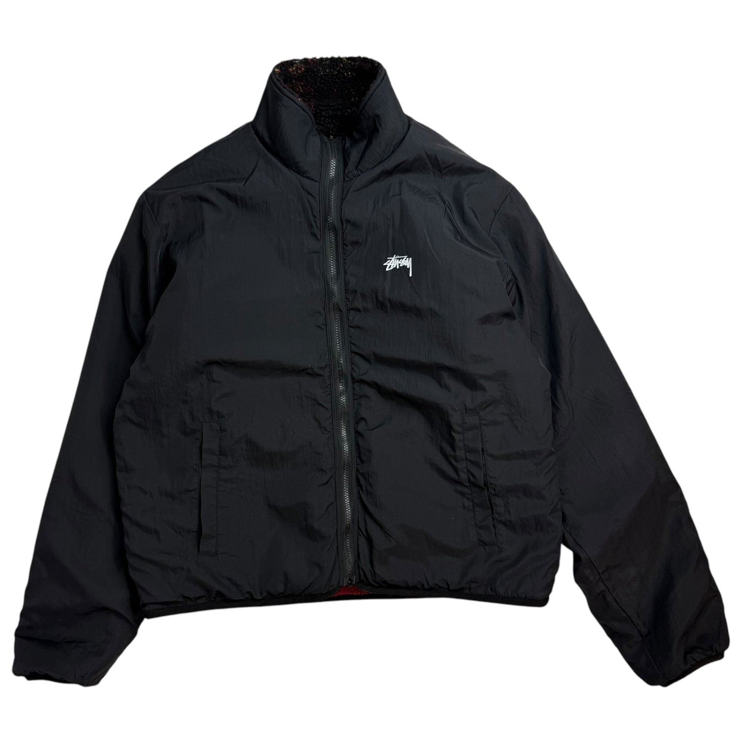 Stussy Reversible Sherpa Jacket Lava