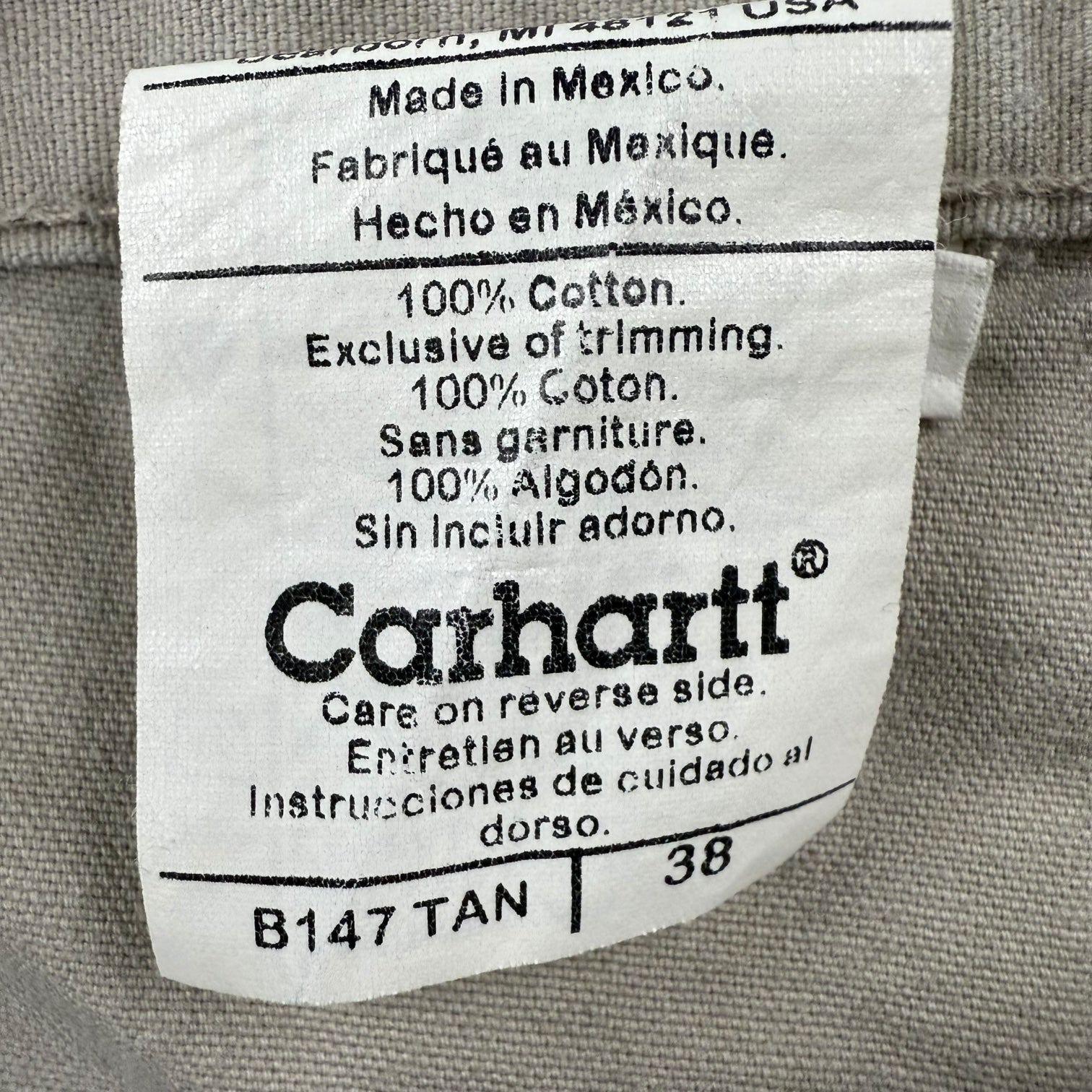 Vintage Carhartt Shorts Light Tan