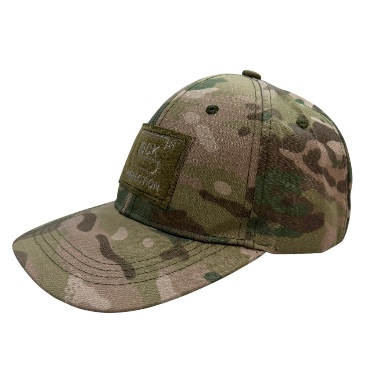 Vintage Glock Perfection Flag Patch Strapback Cap Camo