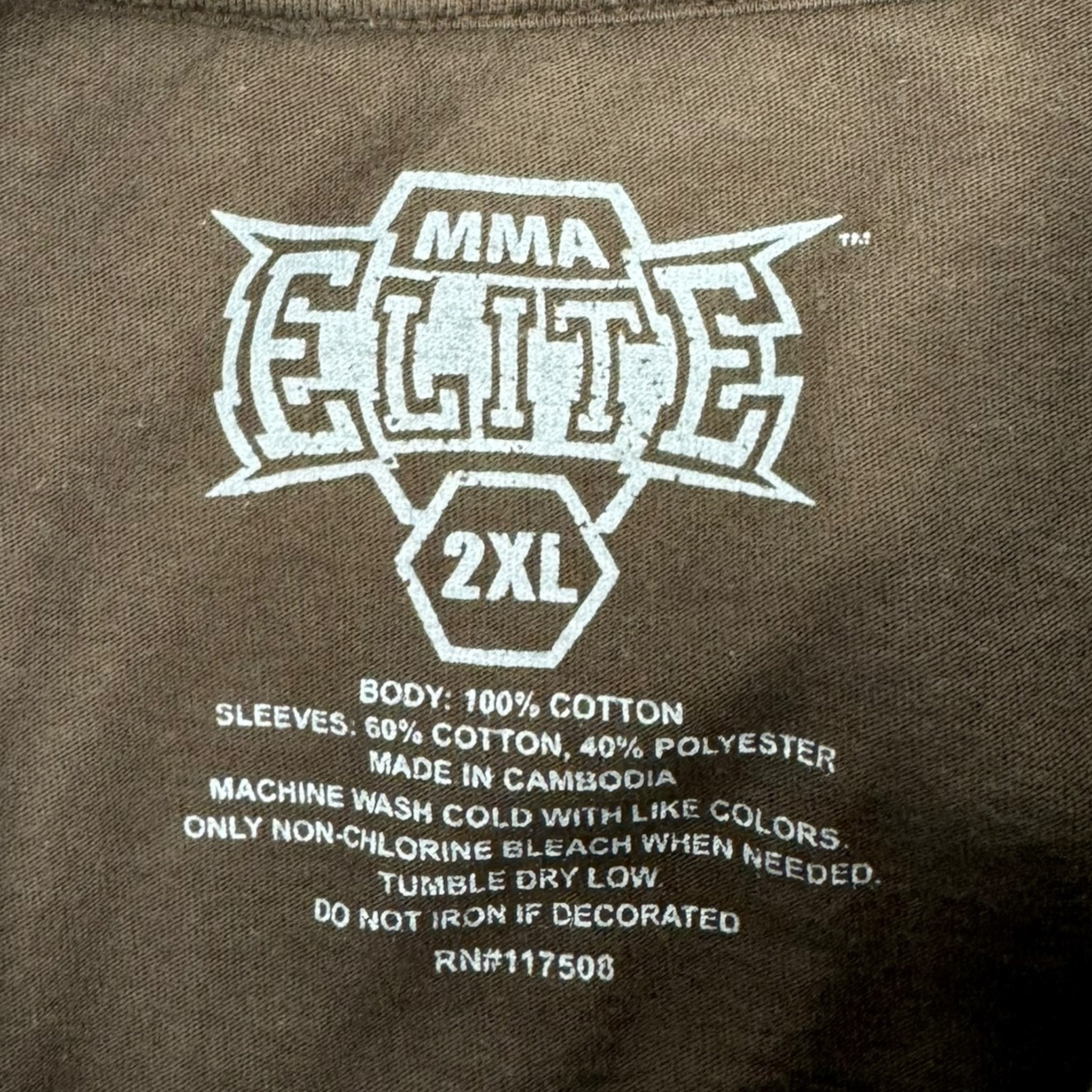 Y2K MMA Elite Waffle Layered Eagle/Cross Long Sleeve T-Shirt