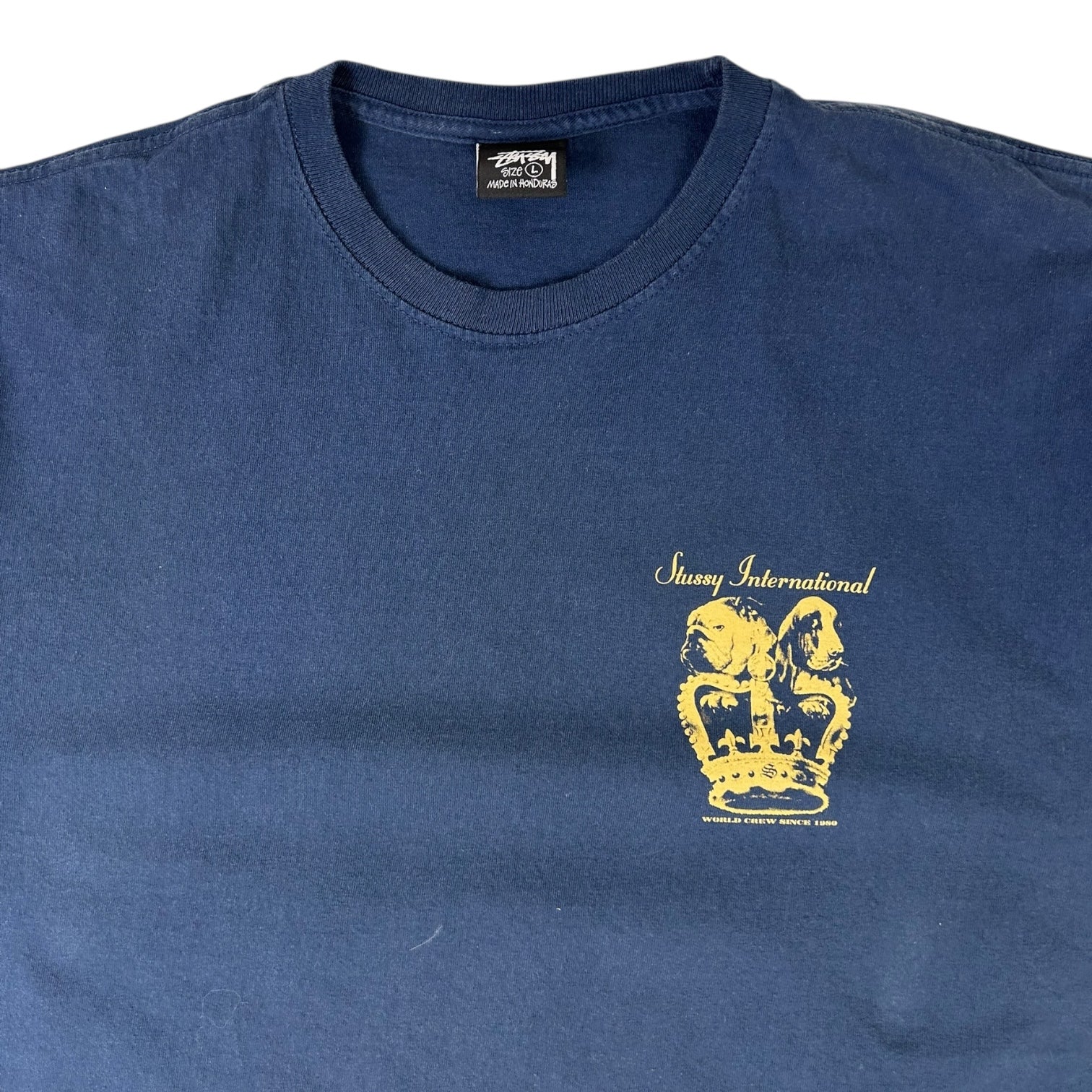 Stussy Dog Crown T-Shirt Navy