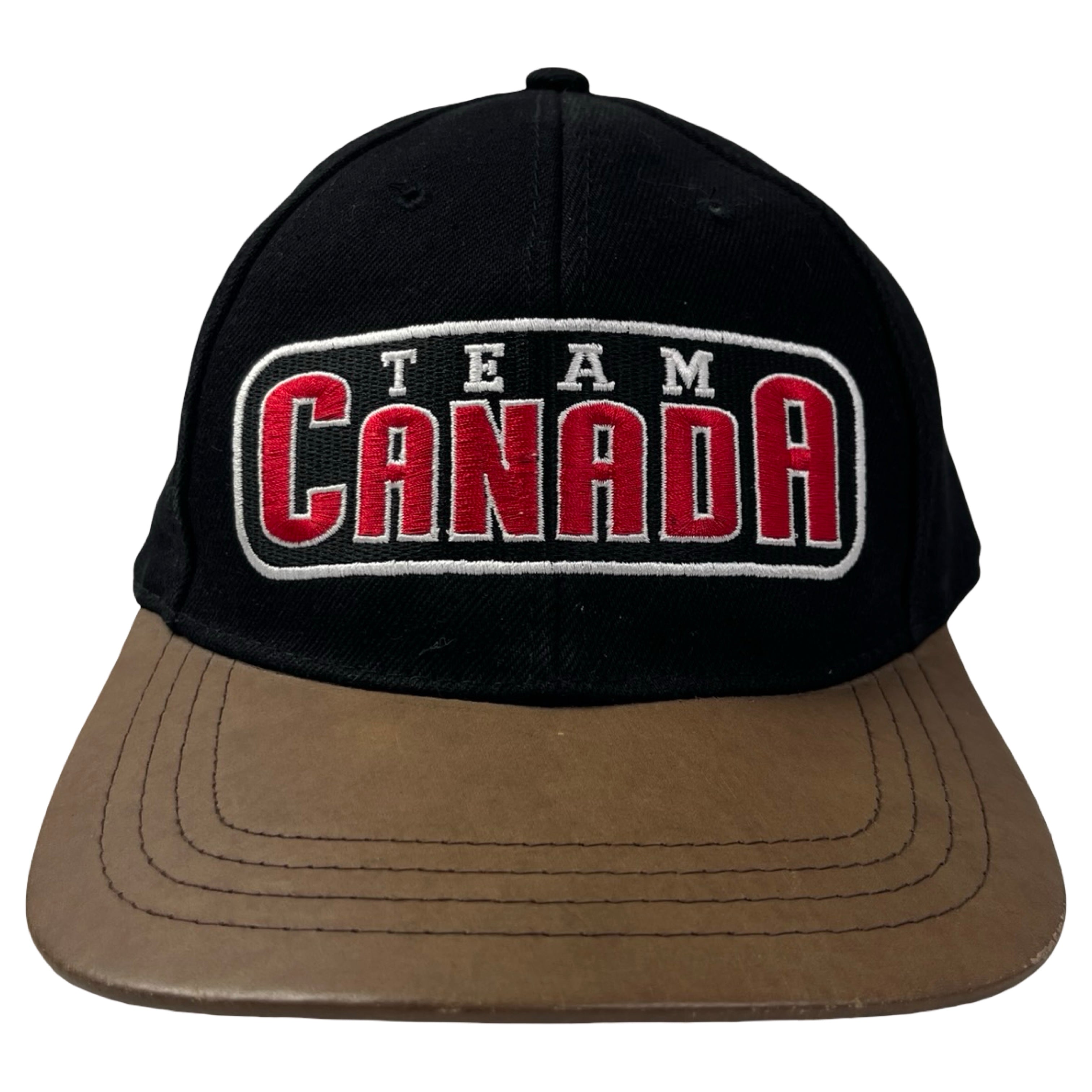 Vintage Starter Team Canada Leather Brim Hat by Starter