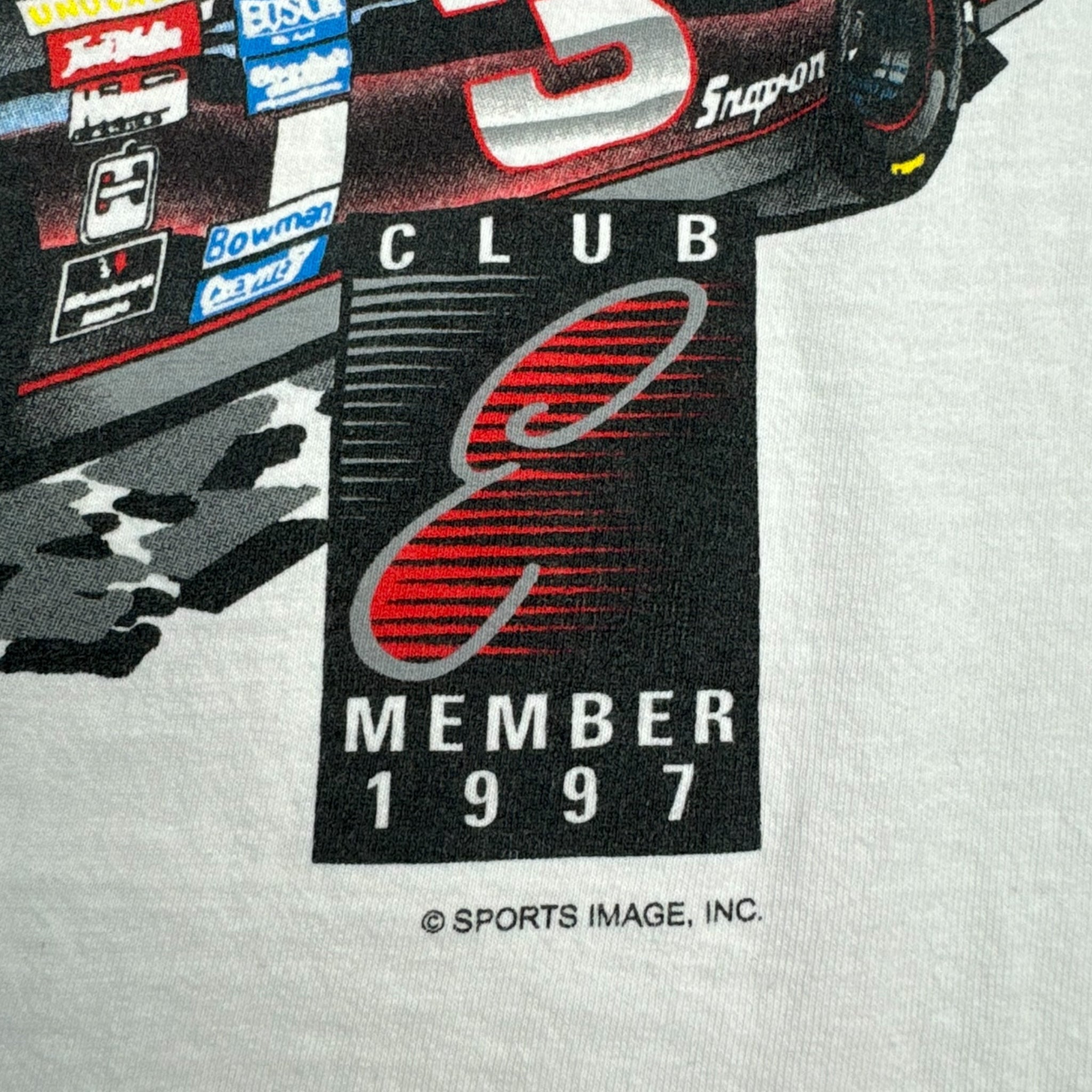 1997 Dale Earnhardt Official Fan Club Member NASCAR T-Shirt