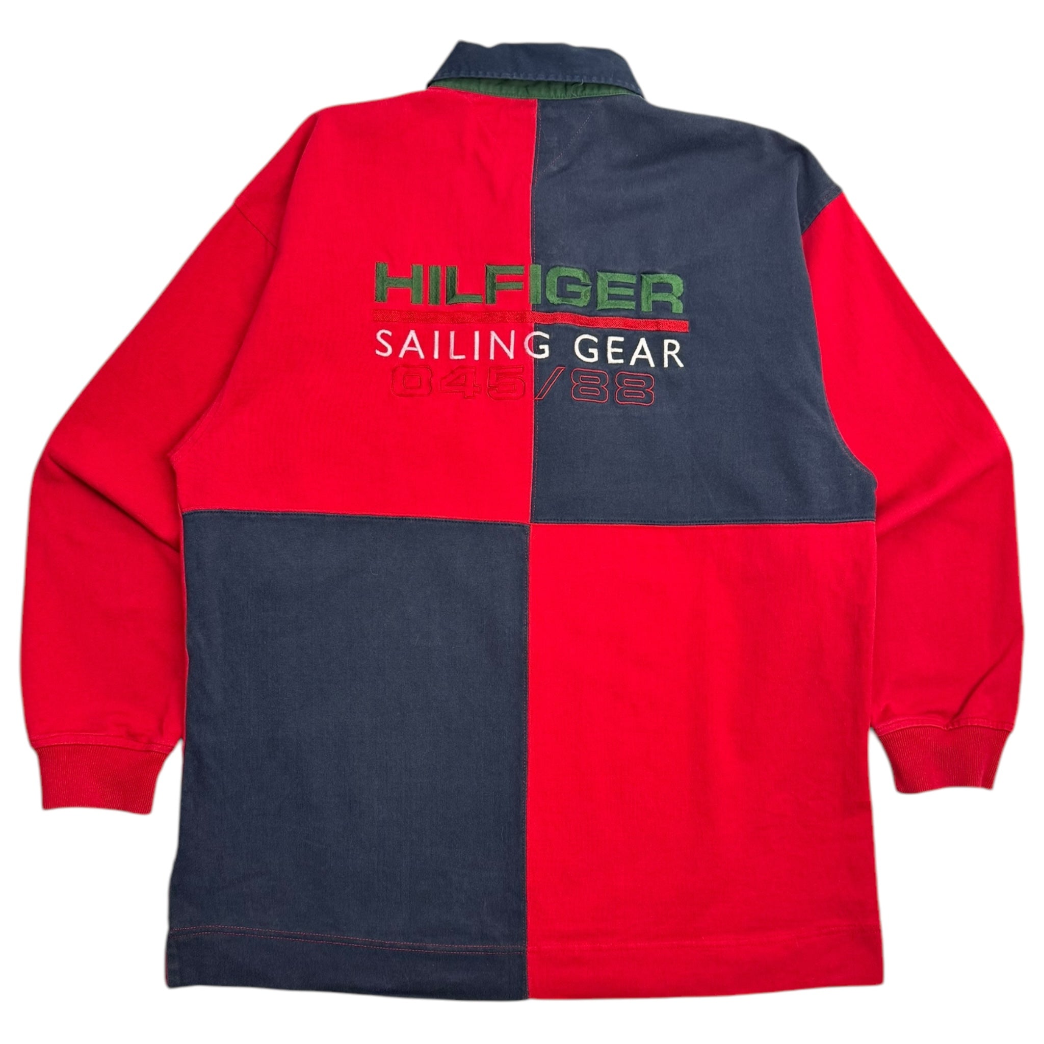 Vintage Tommy Hilfiger Sailing Gear Rugby Red