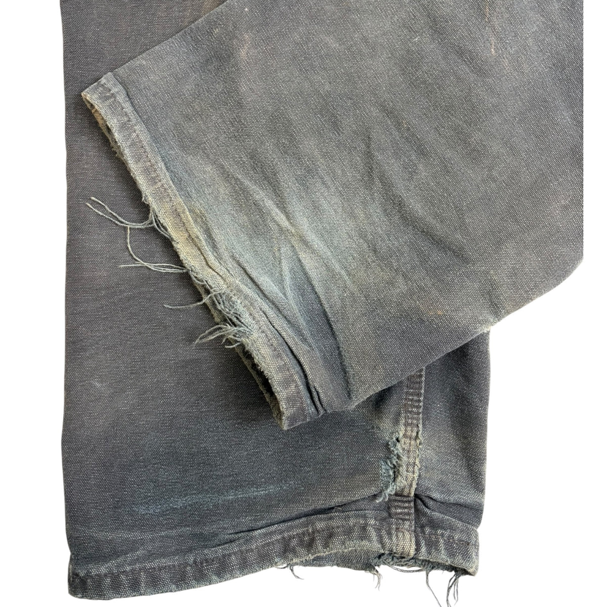 Vintage Carhartt Distressed Canvas Carpenter Pants Faded Black