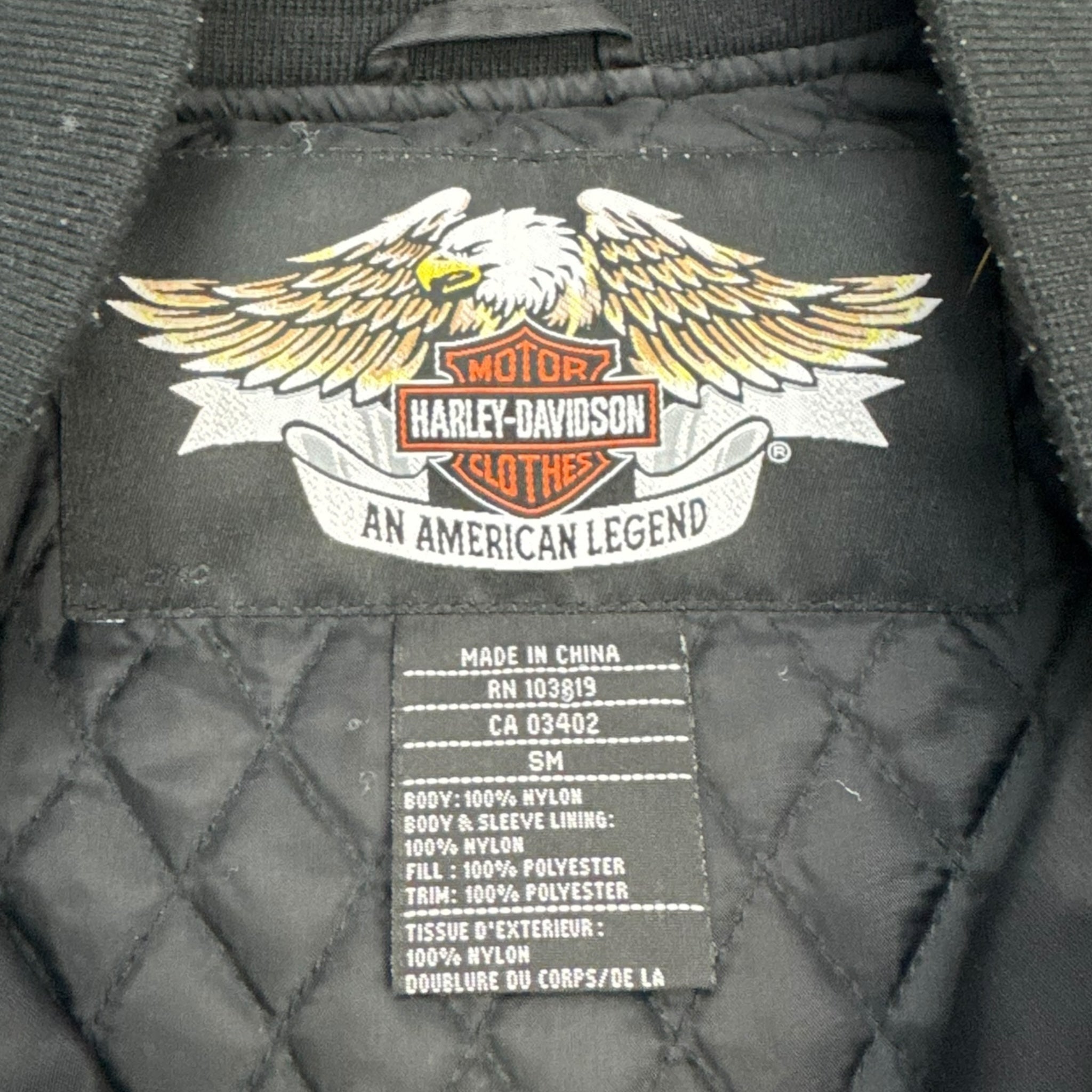 Vintage Harley Davidson Big Sky Bomber Jacket