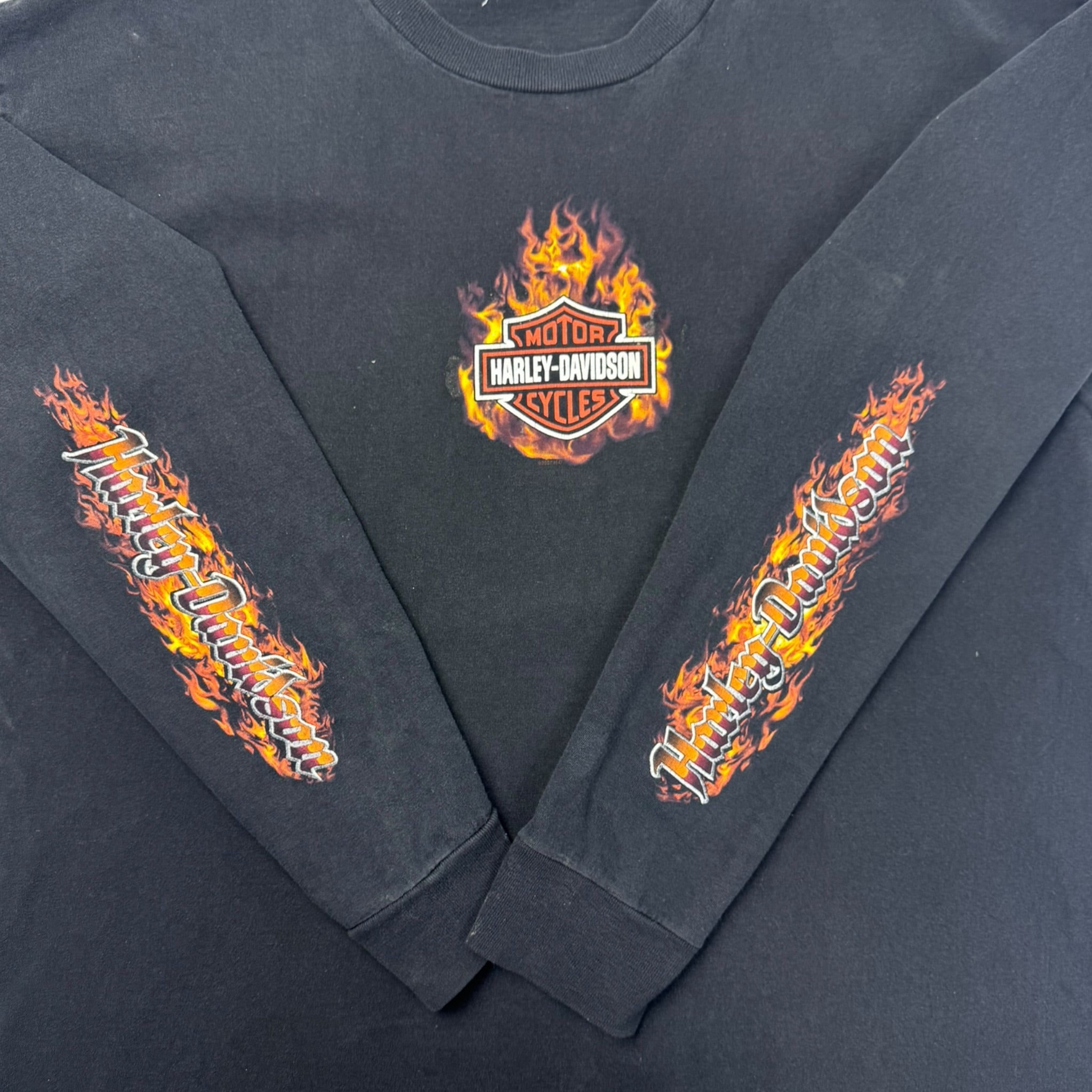2007 Harley Davidson Germany Flame L/S Tee