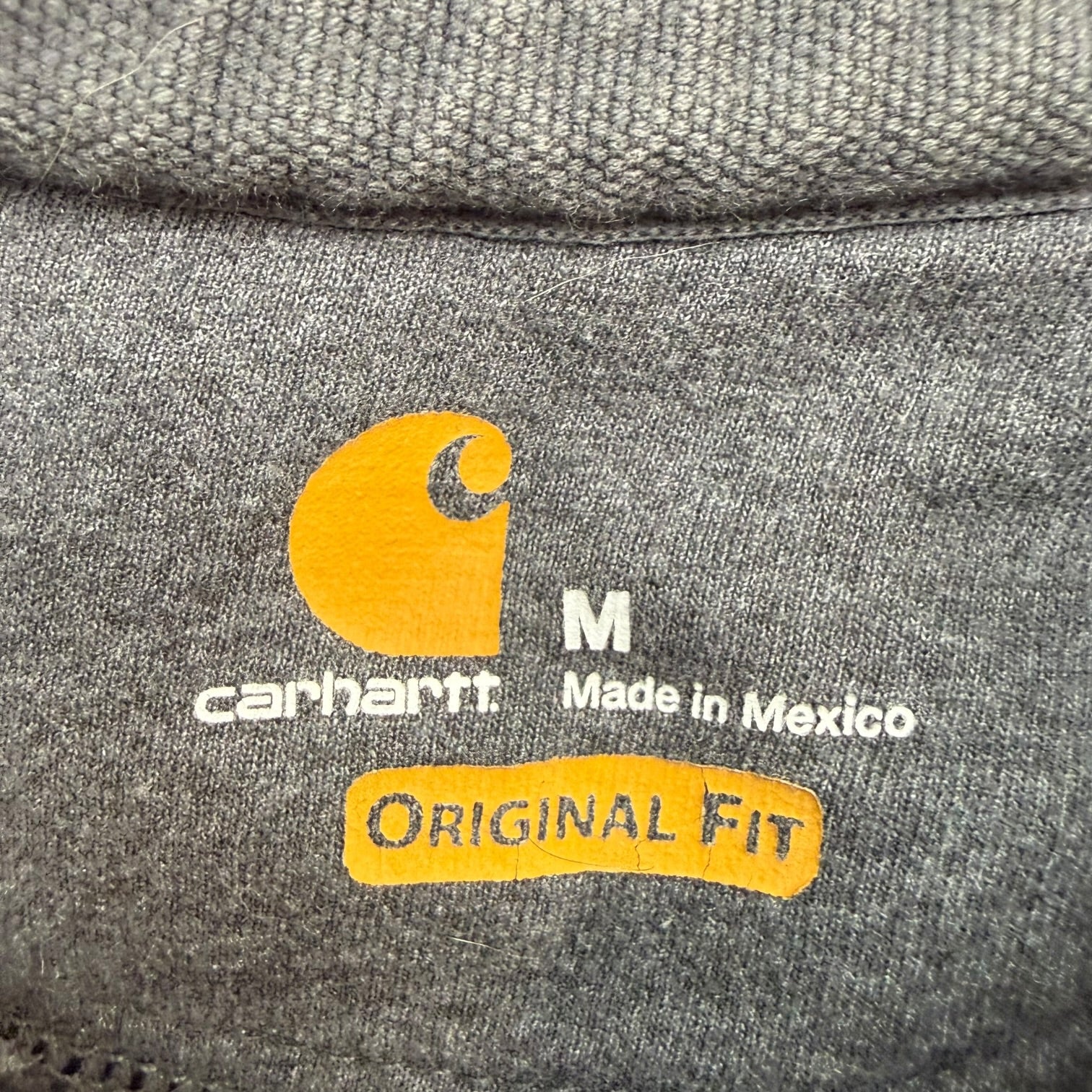 Vintage Carhartt Zip Up Hoodie Grey
