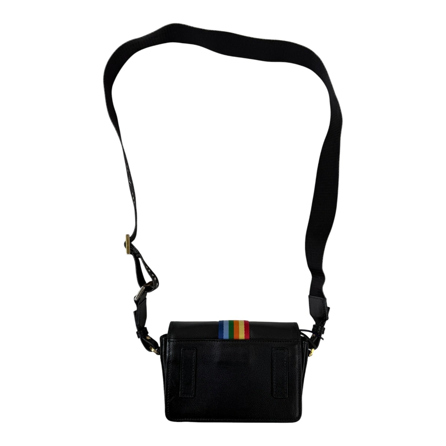 Palm Angels Leather Cross Body Bag Black