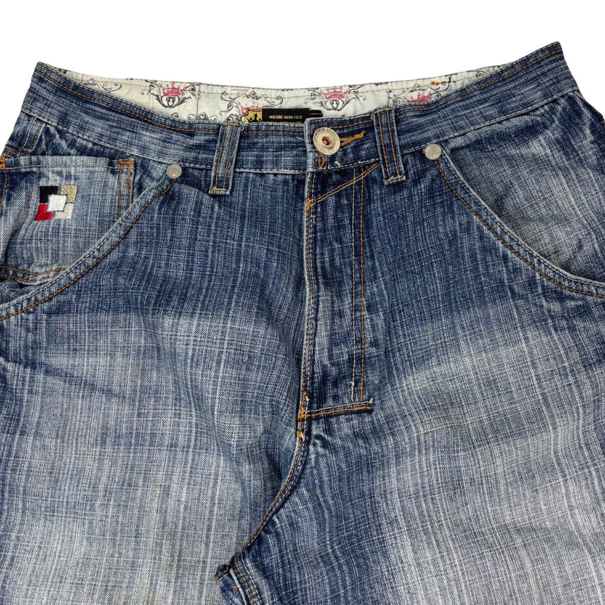 Vintage Y2K Notorious B.I.G. Embroidered Jean Navy Wash