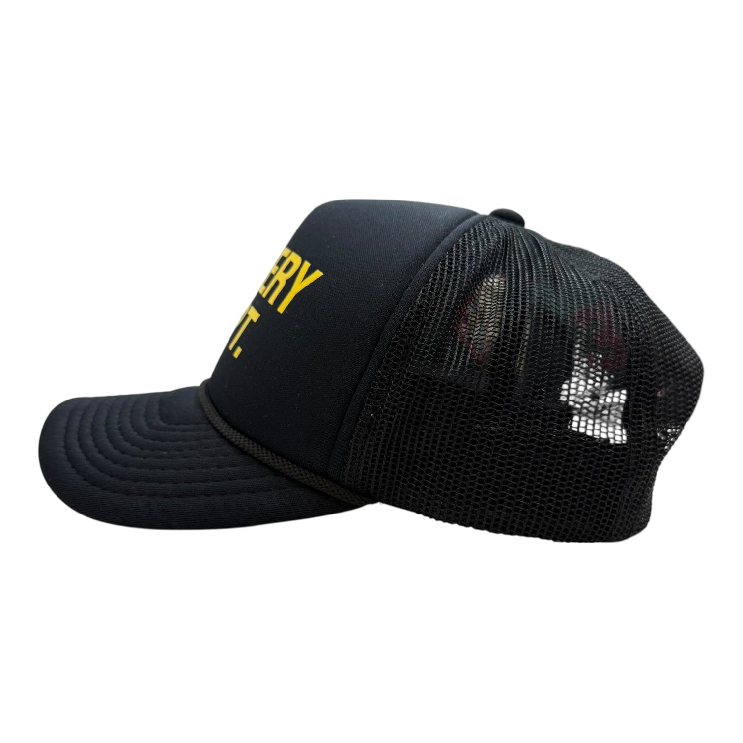 Gallery Dept. Logo Print Mesh Trucker Hat Black