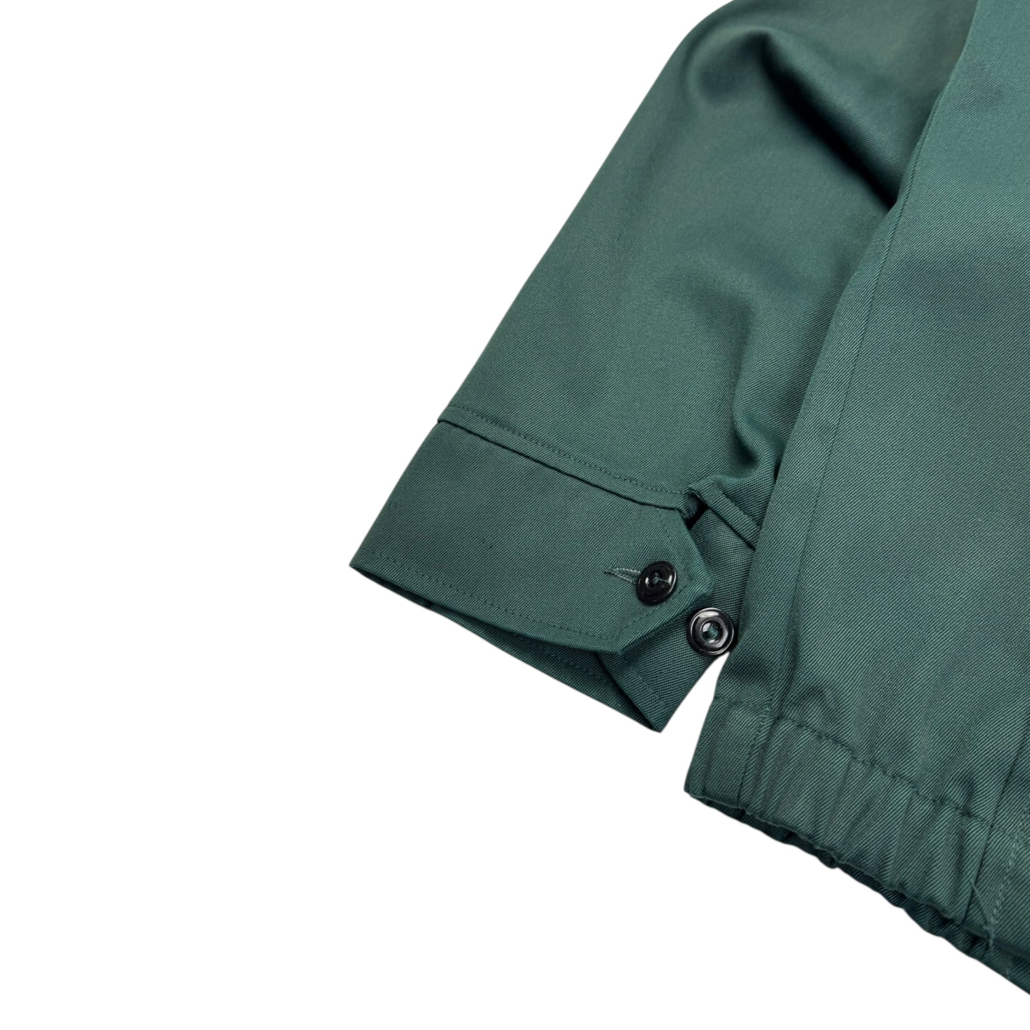 Vintage Paneled Hidden Pocket Light Jacket Forest