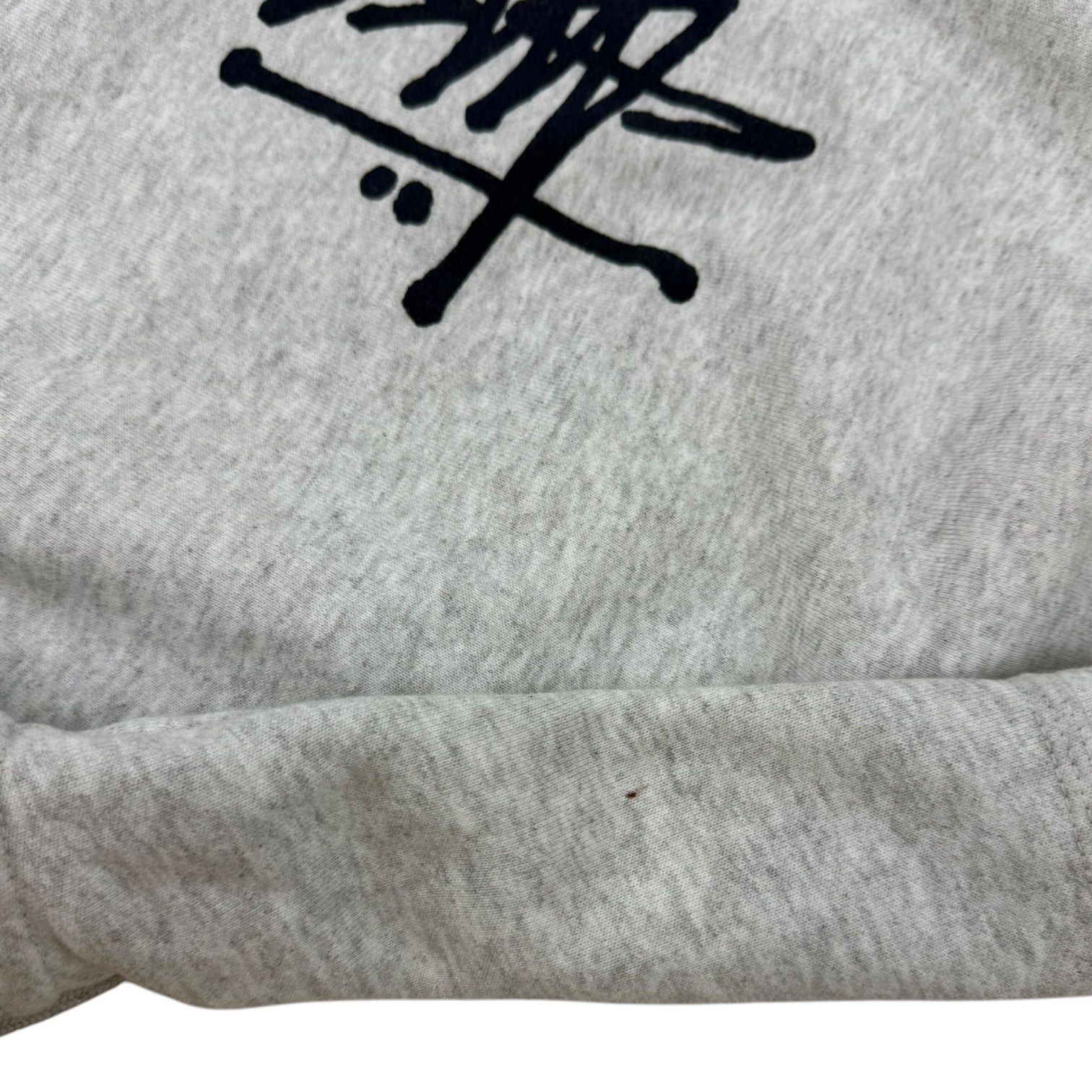 Stüssy Superior Quality Zip Up Hoodie Heather Grey