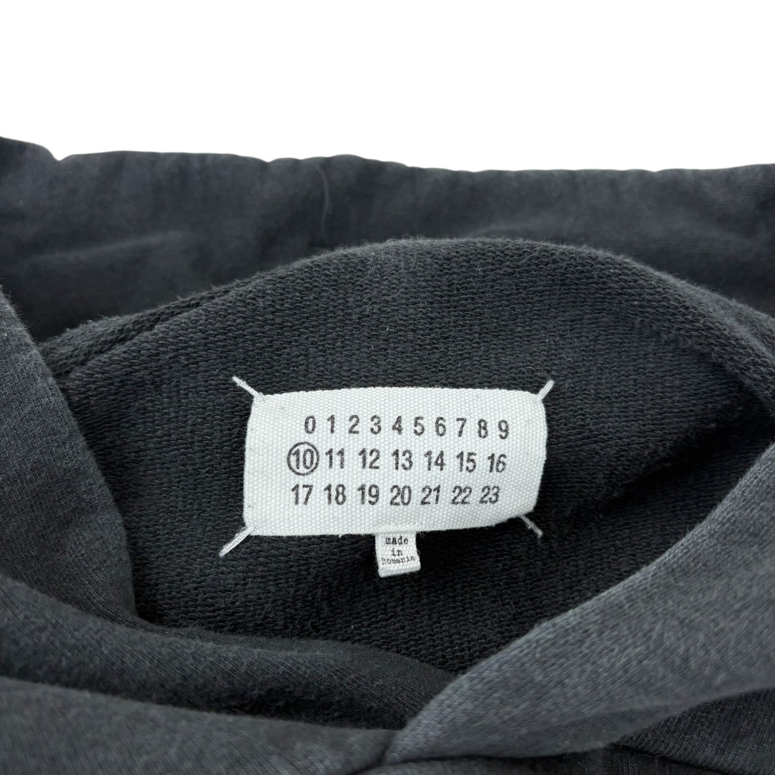 Maison Margiela Reversed Logo Hoodie Black