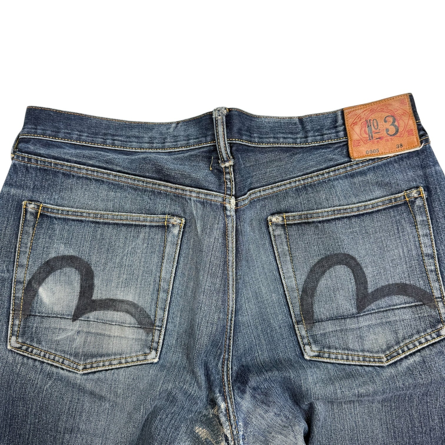 Vintage Evisu No.3 Denim Pants Dark Wash