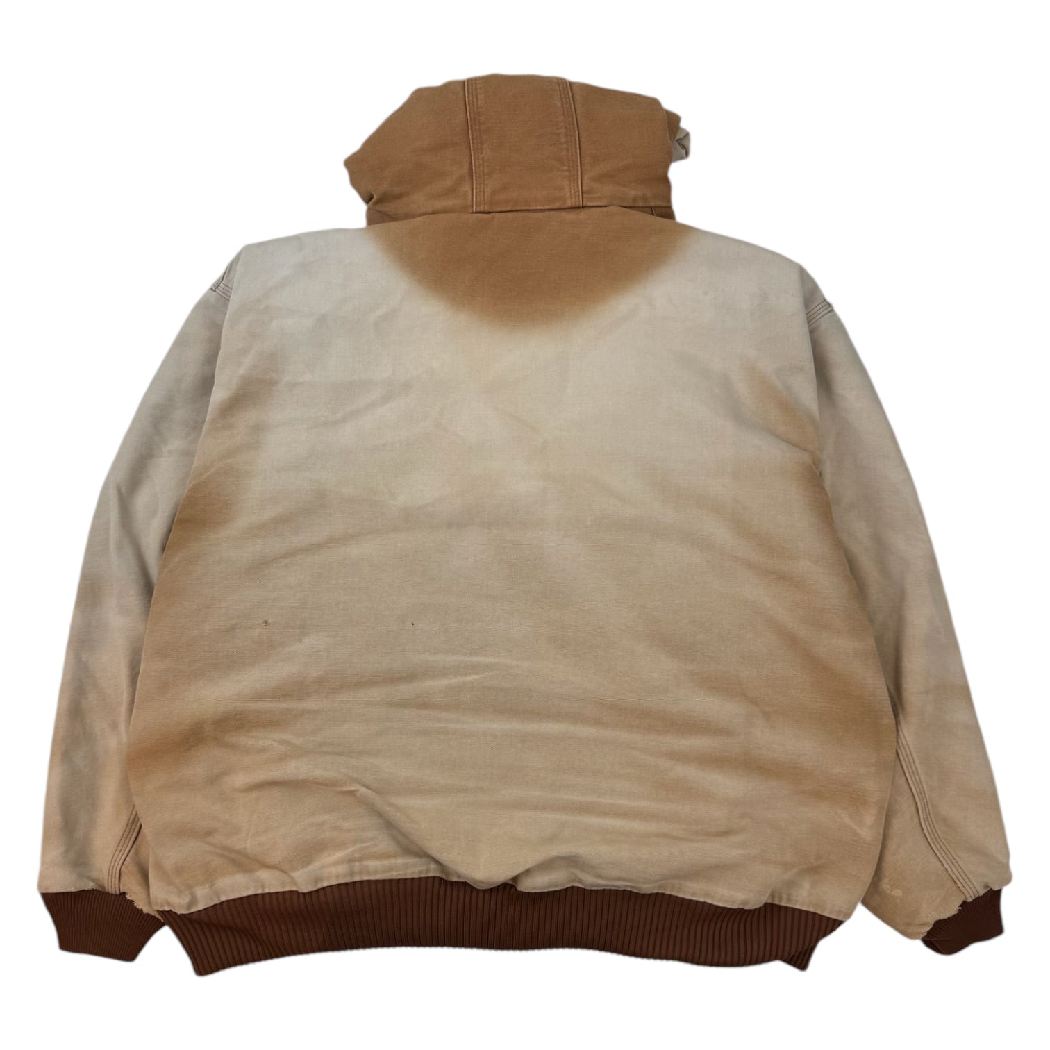 Vintage Carhartt Sun-faded Hooded Jacket Beige