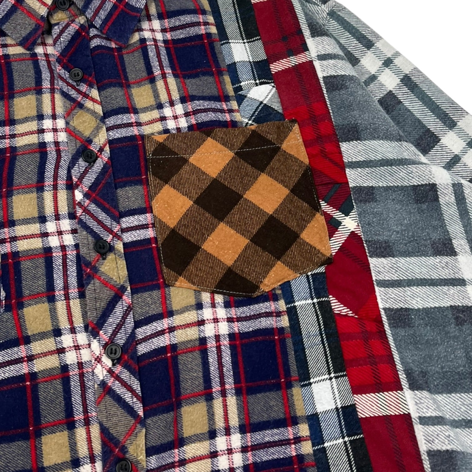 Needles Rebuild Flannel 7 Cuts Shirt