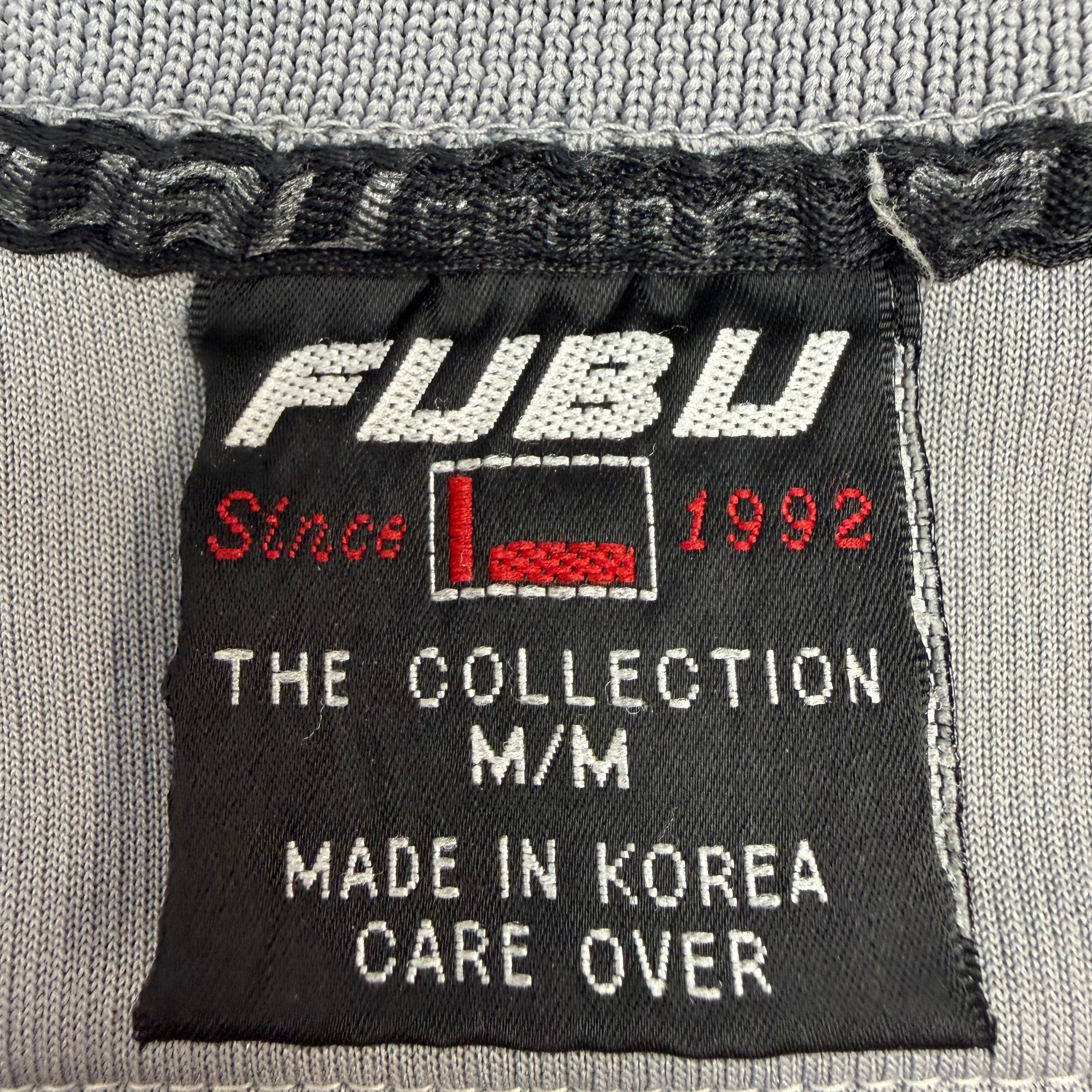 Vintage FUBU Embroidered Football Jersey Grey