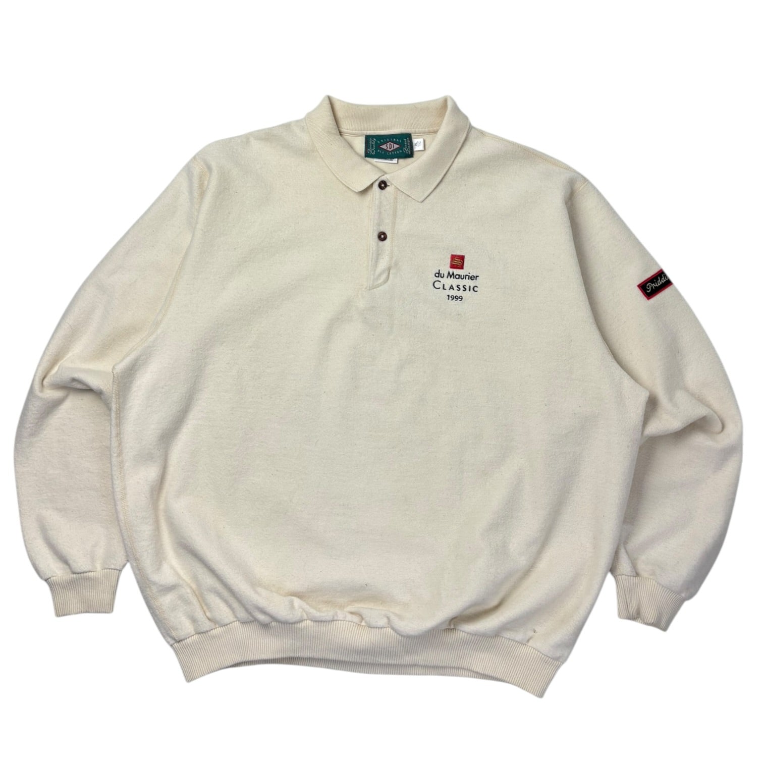 1999 Du Maurier Classic Longsleeve Polo Shirt Cream