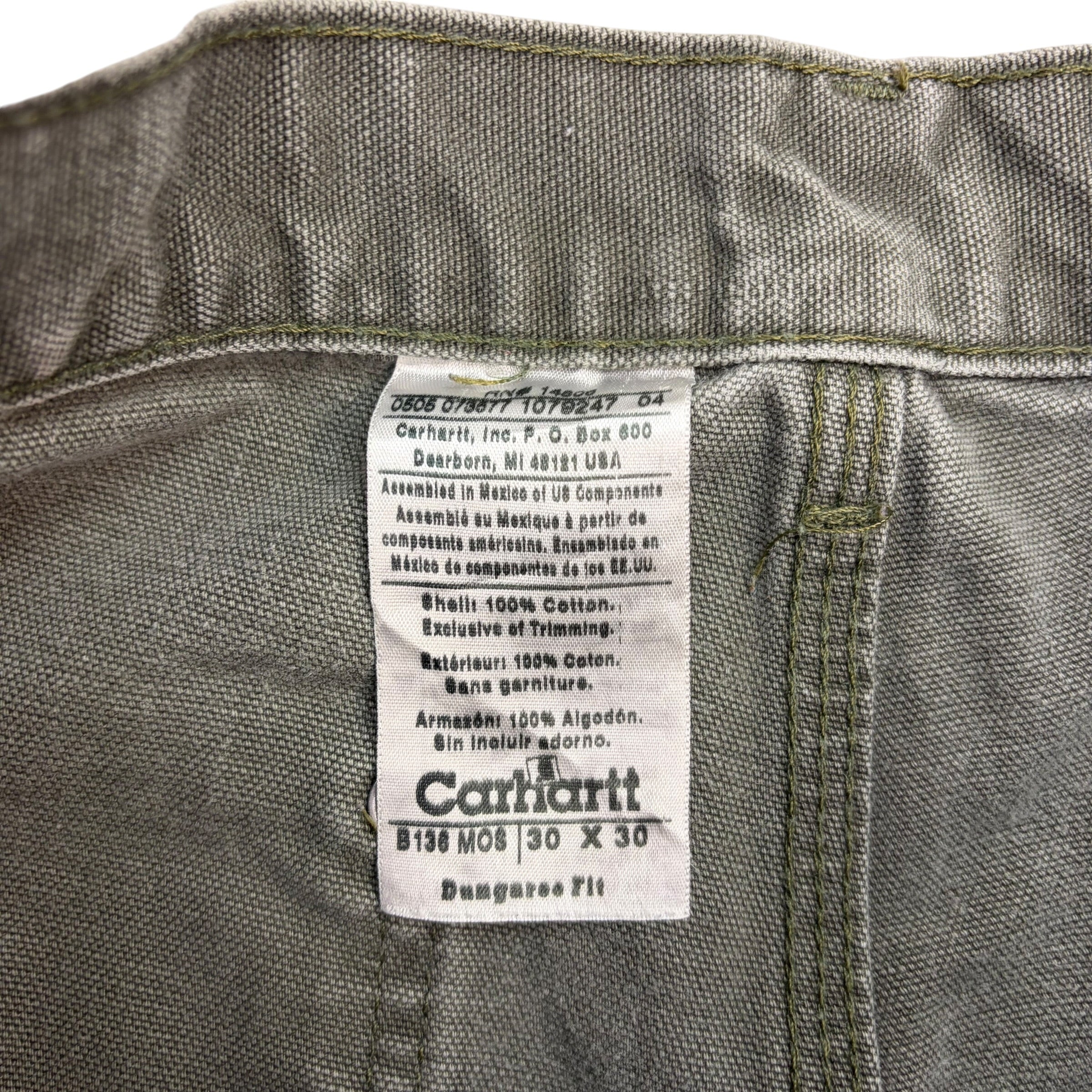 Vintage Carhartt Double Knee Pants Moss Green