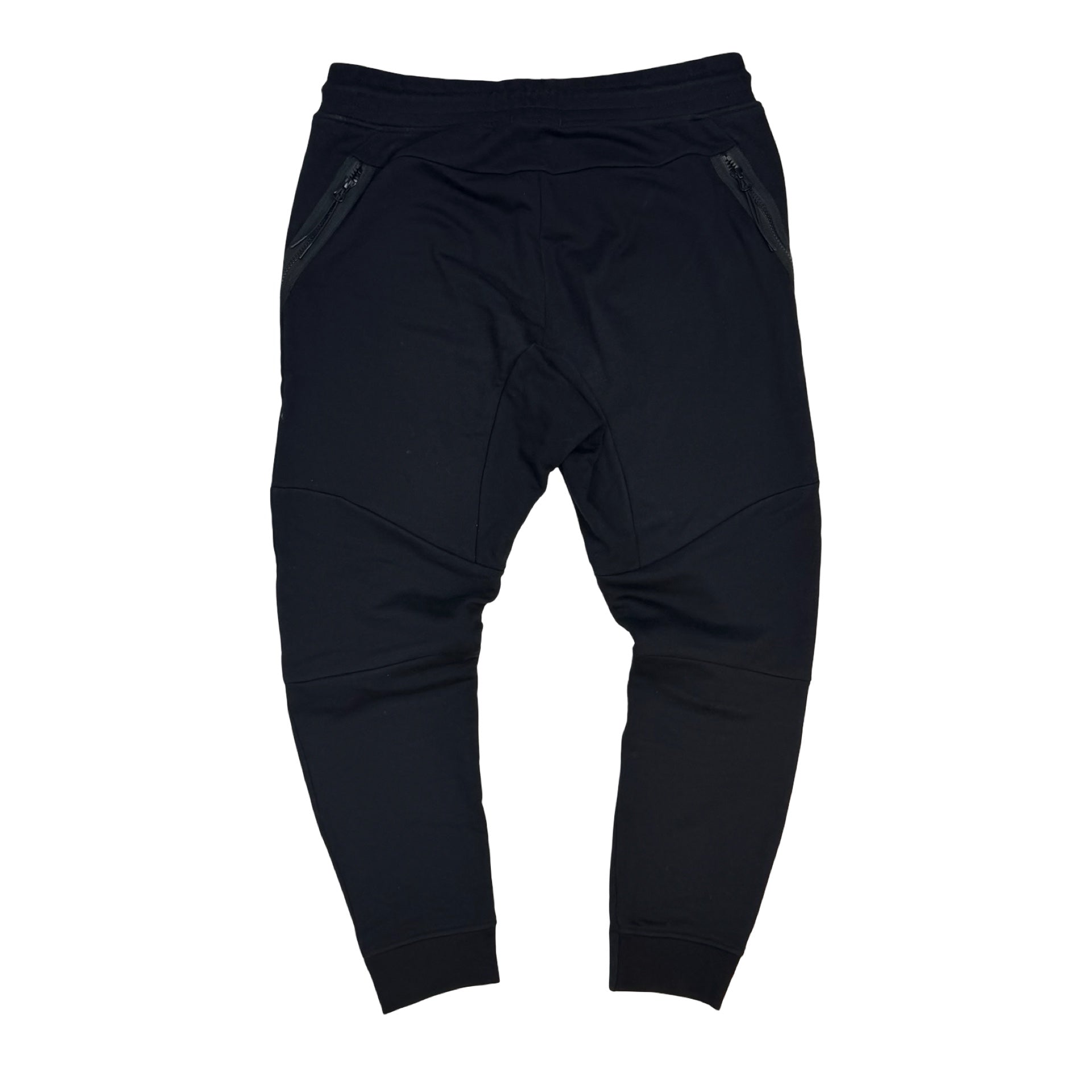 CP Company Side Zip Logo Jogger Black