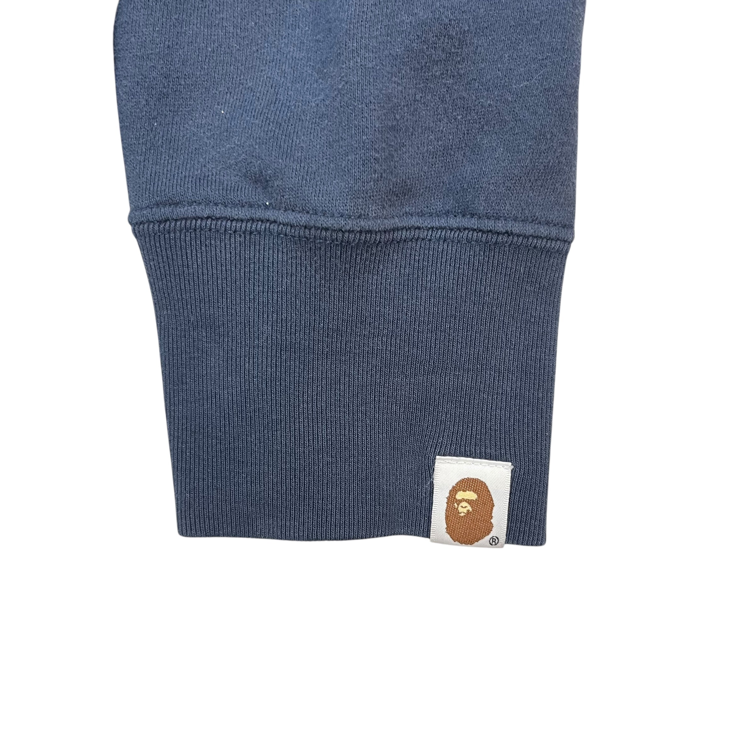 Bape Busy Works Hoodie Navy Blue