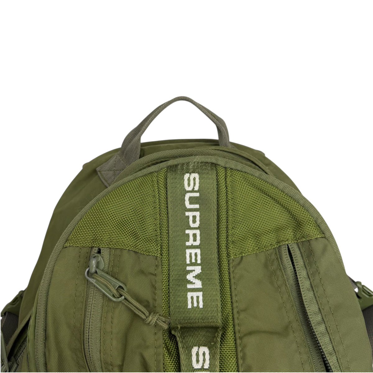 FW22 Supreme Logo Strap Backpack Olive