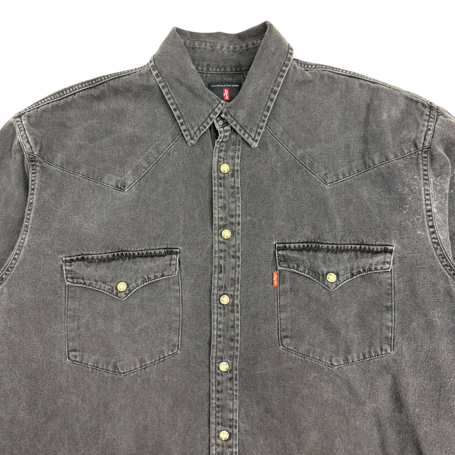 Vintage Levi’s Snap Button Denim Shirt Black