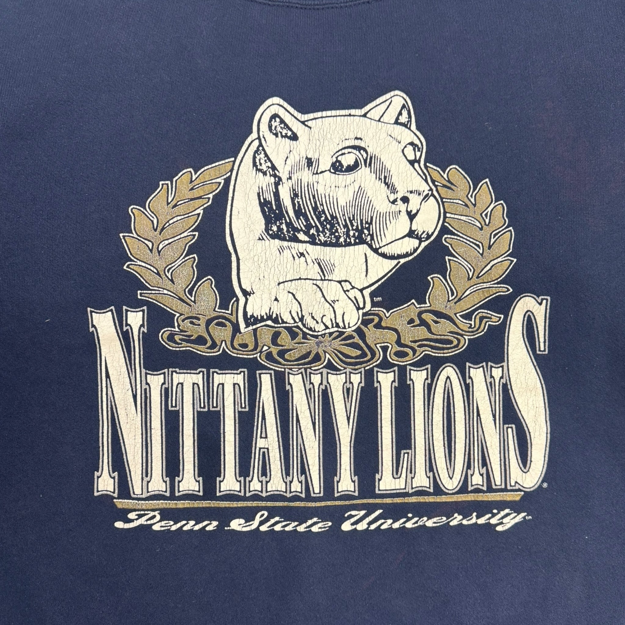 Vintage Penn State Nittany Lions Crewneck Navy