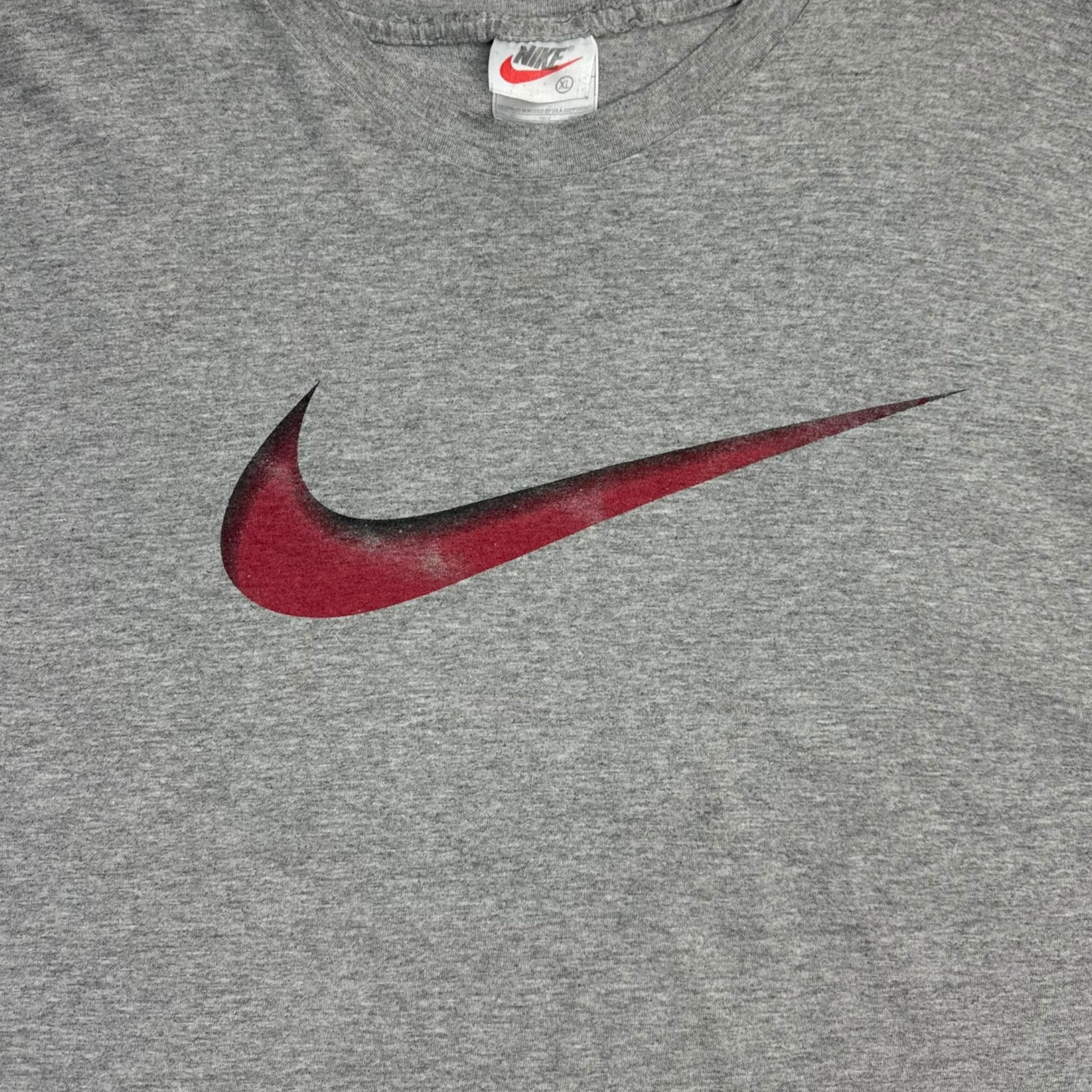 Vintage Nike Big Swoosh T-Shirt Grey